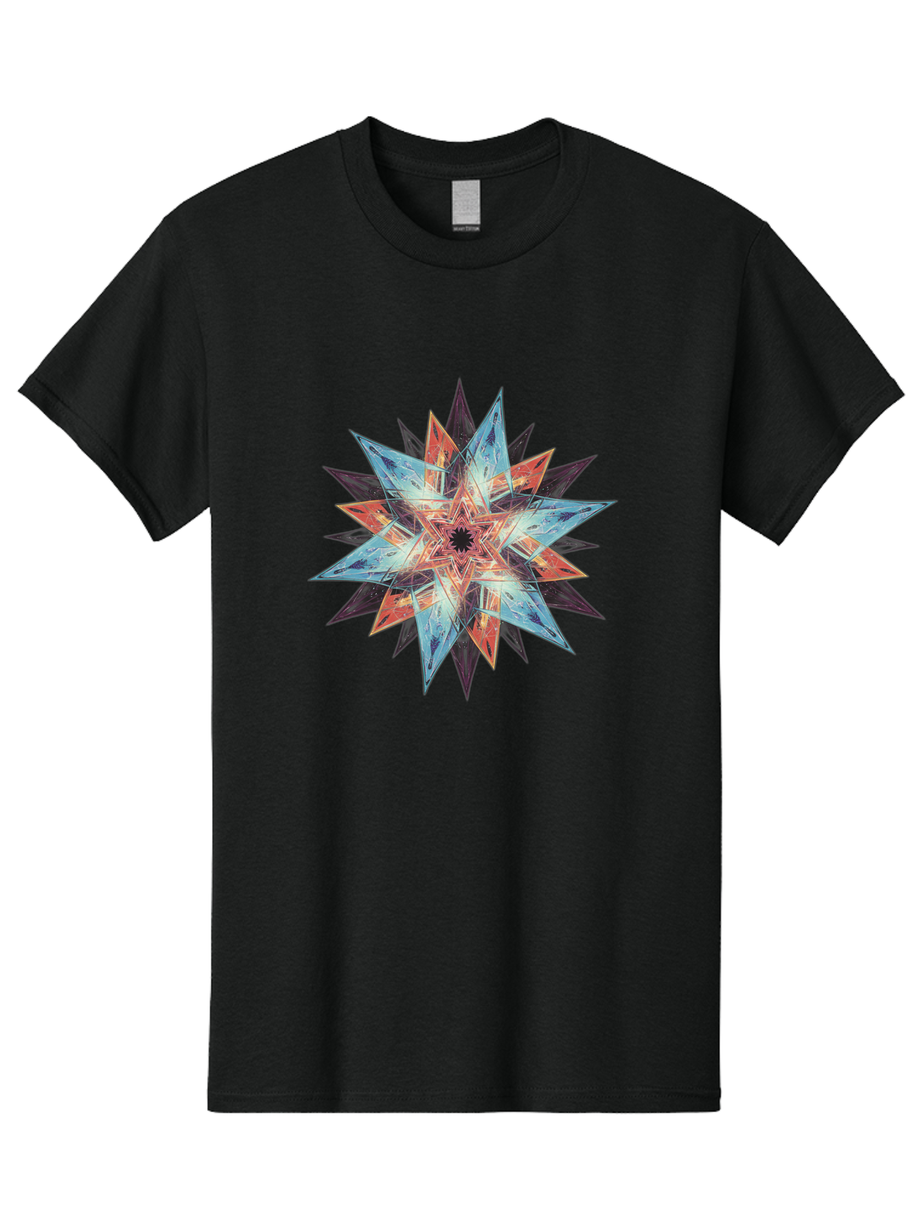 Kaleidoscope-Star Men'S Graphic Tee, 100% Cotton, Comfortable Casual Summer Wear, Machine Washable, Vintage Camera, Old Camera, Antique Camera, Black Camera, Classic Photography, Photography Equipment, Nostalgic Device, Film Camera, Camera Art Baj530