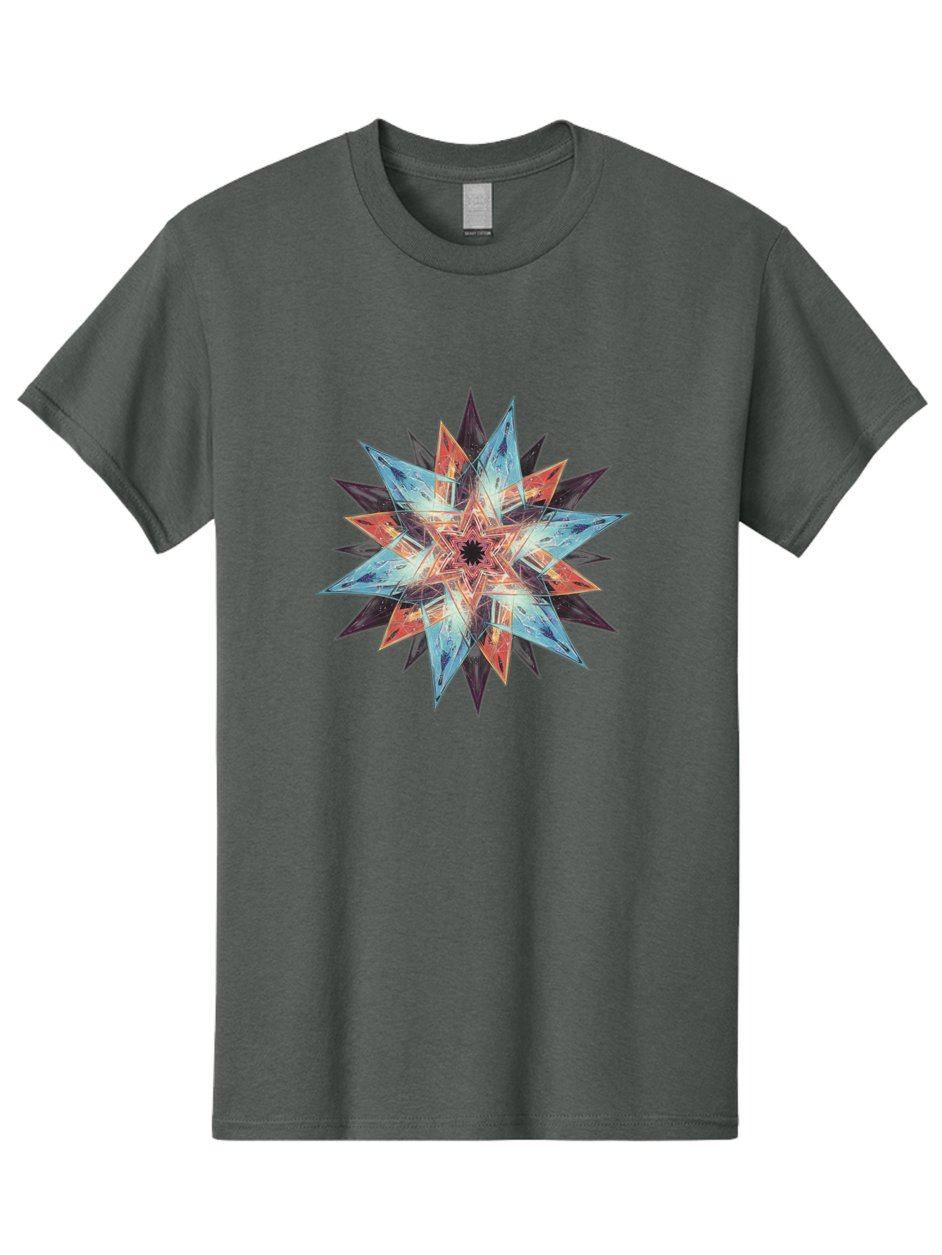 Kaleidoscope-Star Men'S Graphic Tee, 100% Cotton, Comfortable Casual Summer Wear, Machine Washable, Vintage Camera, Old Camera, Antique Camera, Black Camera, Classic Photography, Photography Equipment, Nostalgic Device, Film Camera, Camera Art Baj530