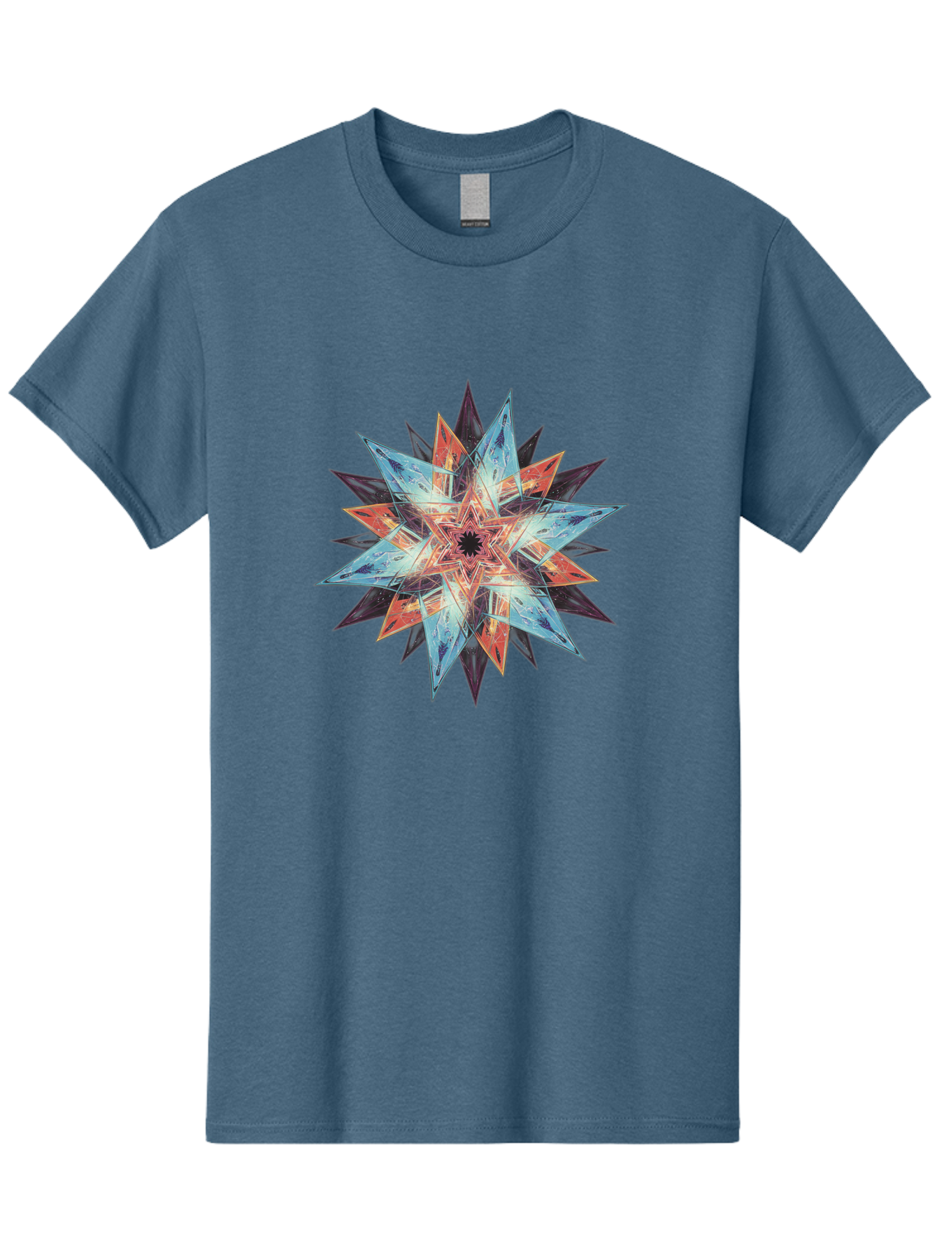 Kaleidoscope-Star Men'S Graphic Tee, 100% Cotton, Comfortable Casual Summer Wear, Machine Washable, Vintage Camera, Old Camera, Antique Camera, Black Camera, Classic Photography, Photography Equipment, Nostalgic Device, Film Camera, Camera Art Baj530