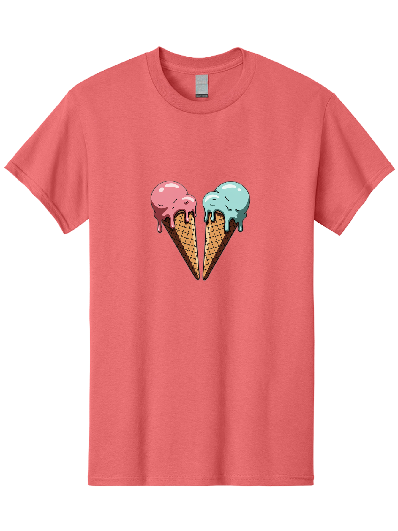 Kissing-Ice-Cream-Cones Men'S Graphic Tee, 100% Cotton, Comfortable Casual Summer Wear, Machine Washable, Vintage Camera, Old Camera, Antique Camera, Black Camera, Classic Photography, Photography Equipment, Nostalgic Device, Film Camera, Baj533