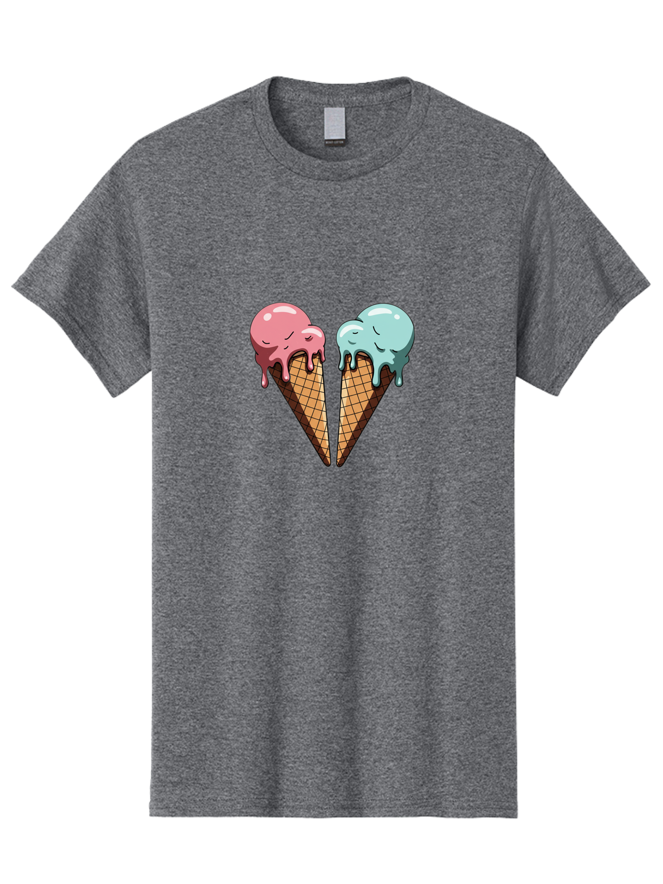 Kissing-Ice-Cream-Cones Men'S Graphic Tee, 100% Cotton, Comfortable Casual Summer Wear, Machine Washable, Vintage Camera, Old Camera, Antique Camera, Black Camera, Classic Photography, Photography Equipment, Nostalgic Device, Film Camera, Baj533
