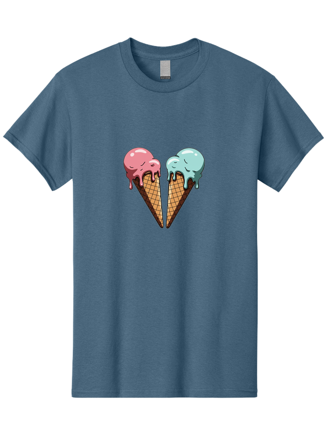 Kissing-Ice-Cream-Cones Men'S Graphic Tee, 100% Cotton, Comfortable Casual Summer Wear, Machine Washable, Vintage Camera, Old Camera, Antique Camera, Black Camera, Classic Photography, Photography Equipment, Nostalgic Device, Film Camera, Baj533