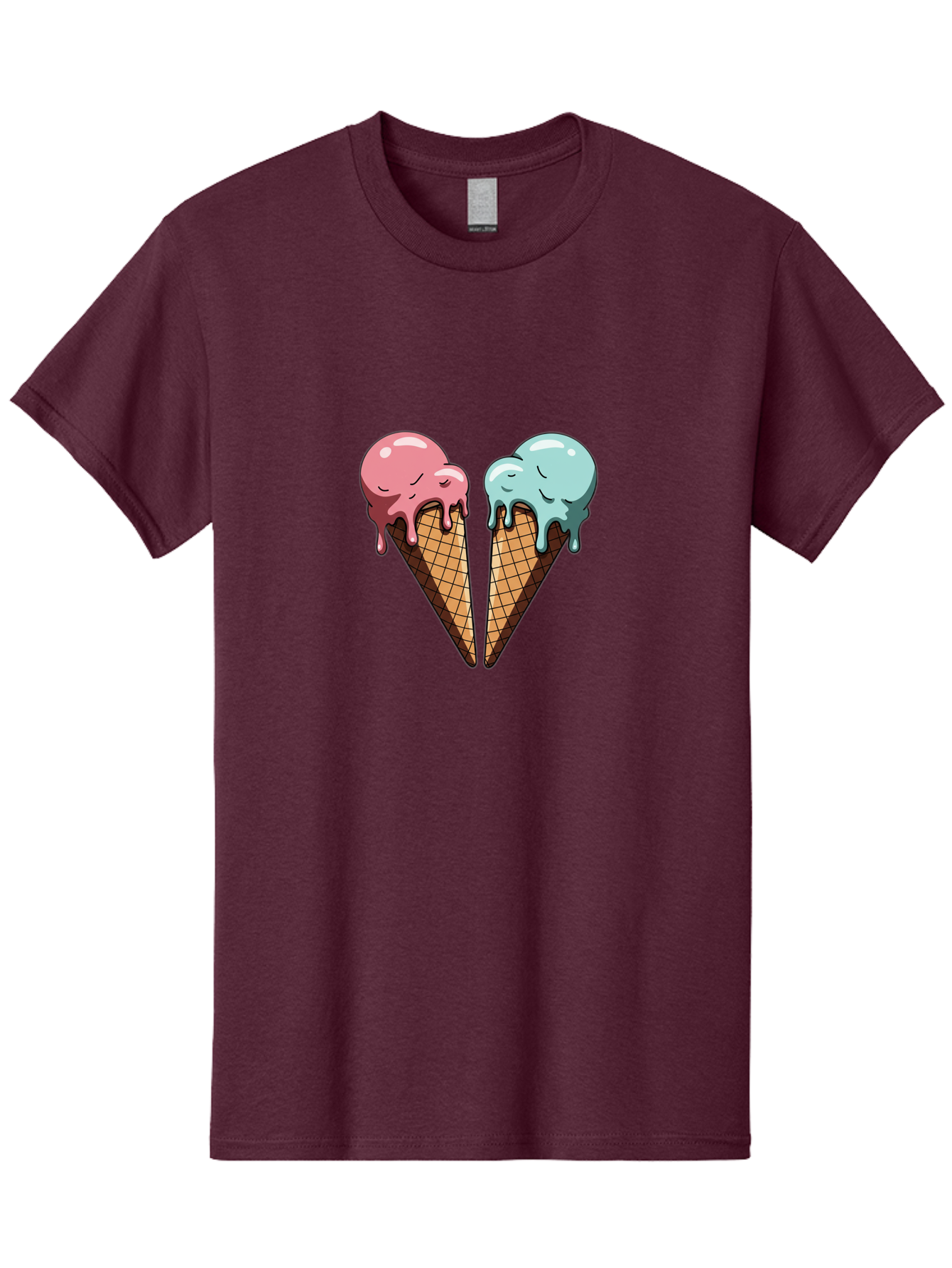 Kissing-Ice-Cream-Cones Men'S Graphic Tee, 100% Cotton, Comfortable Casual Summer Wear, Machine Washable, Vintage Camera, Old Camera, Antique Camera, Black Camera, Classic Photography, Photography Equipment, Nostalgic Device, Film Camera, Baj533