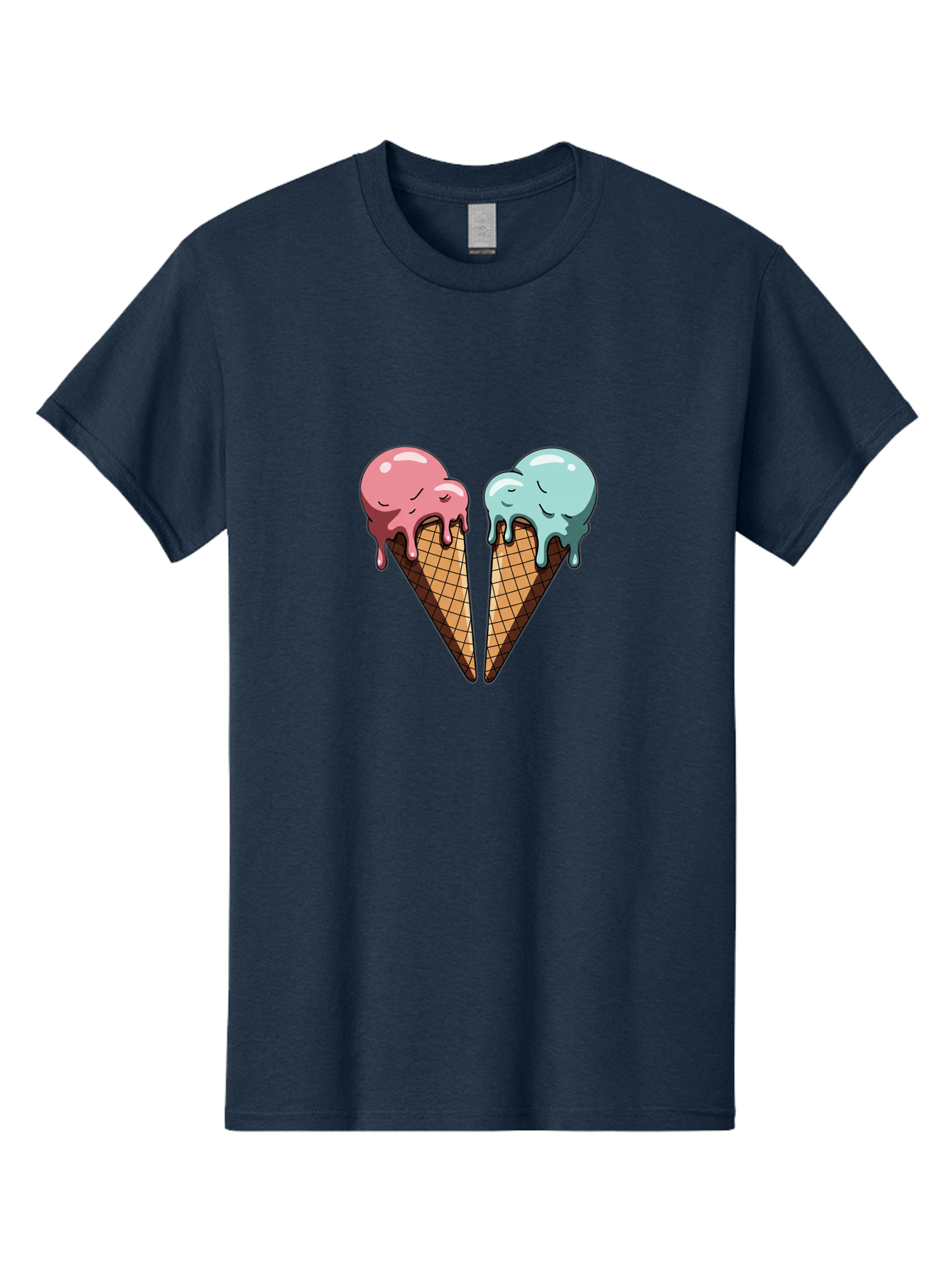 Kissing-Ice-Cream-Cones Men'S Graphic Tee, 100% Cotton, Comfortable Casual Summer Wear, Machine Washable, Vintage Camera, Old Camera, Antique Camera, Black Camera, Classic Photography, Photography Equipment, Nostalgic Device, Film Camera, Baj533
