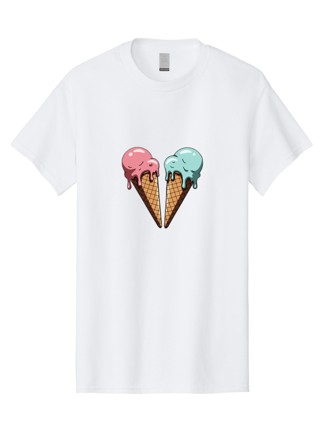 Kissing-Ice-Cream-Cones Men'S Graphic Tee, 100% Cotton, Comfortable Casual Summer Wear, Machine Washable, Vintage Camera, Old Camera, Antique Camera, Black Camera, Classic Photography, Photography Equipment, Nostalgic Device, Film Camera, Baj533