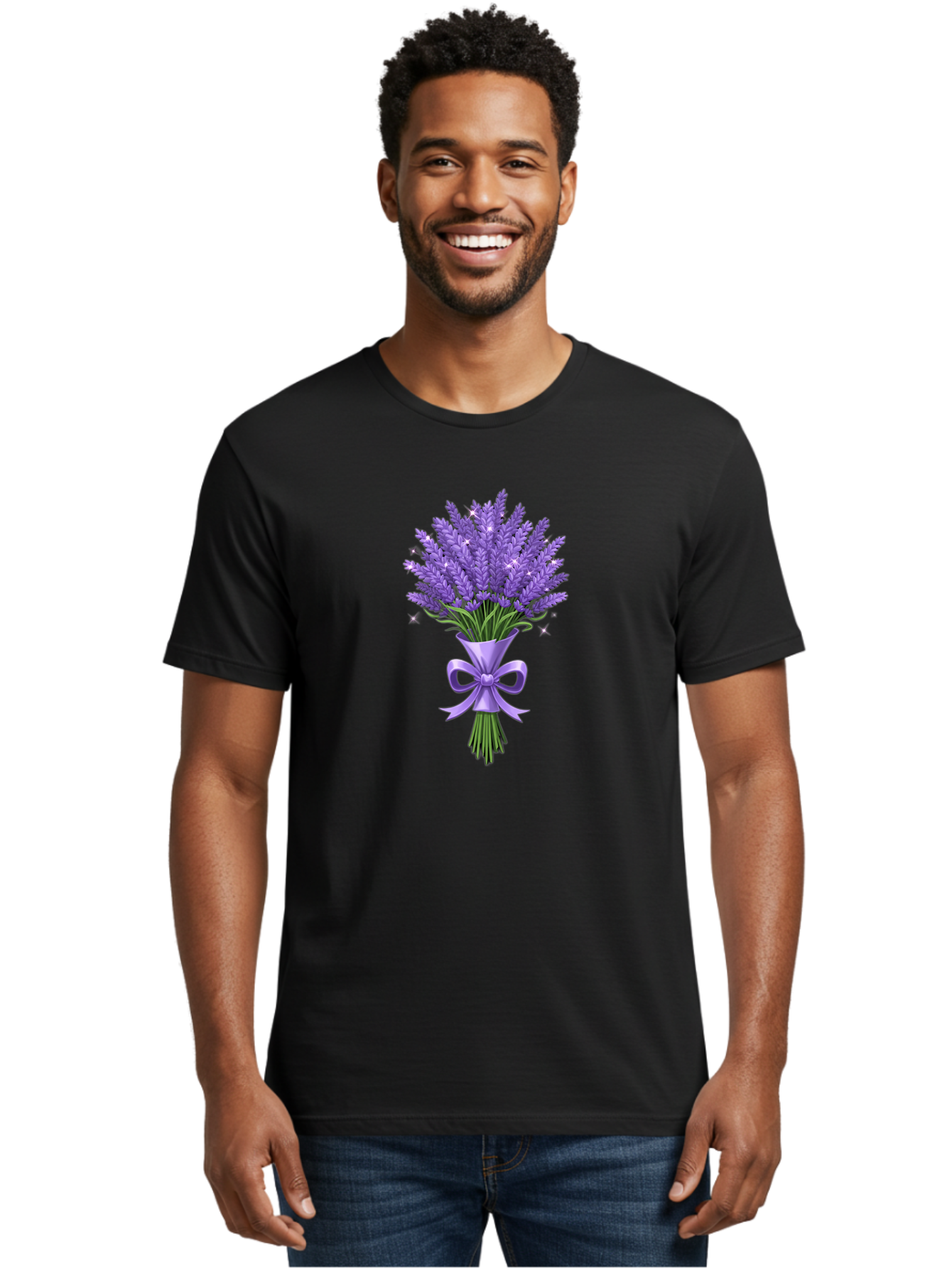 Lavender-Bouquet-1 Men'S Graphic Tee, 100% Cotton, Comfortable Casual Summer Wear, Machine Washable, Vintage Camera, Old Camera, Antique Camera, Black Camera, Classic Photography, Photography Equipment, Nostalgic Device, Film Camera, Baj534