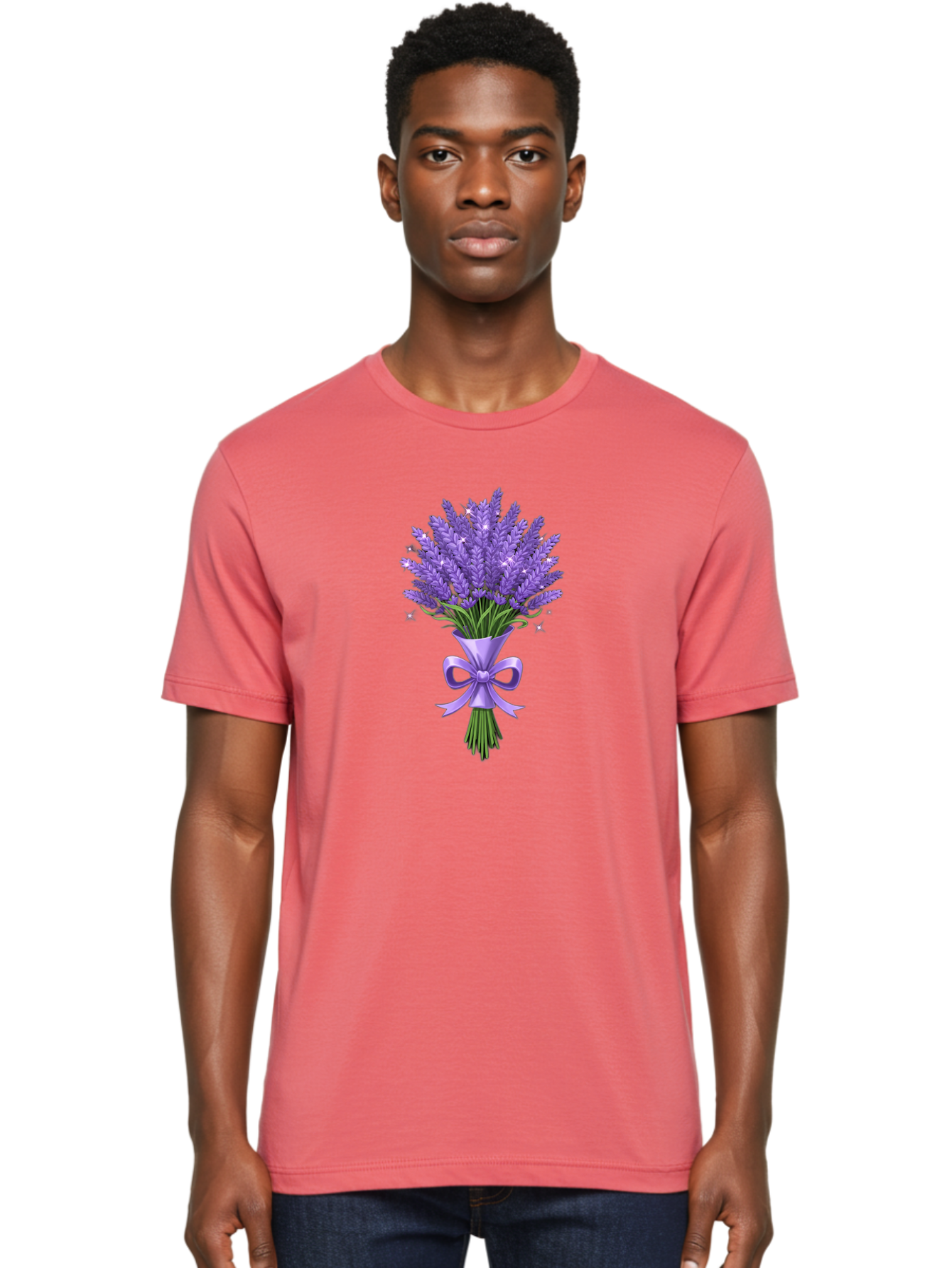 Lavender-Bouquet-1 Men'S Graphic Tee, 100% Cotton, Comfortable Casual Summer Wear, Machine Washable, Vintage Camera, Old Camera, Antique Camera, Black Camera, Classic Photography, Photography Equipment, Nostalgic Device, Film Camera, Baj534
