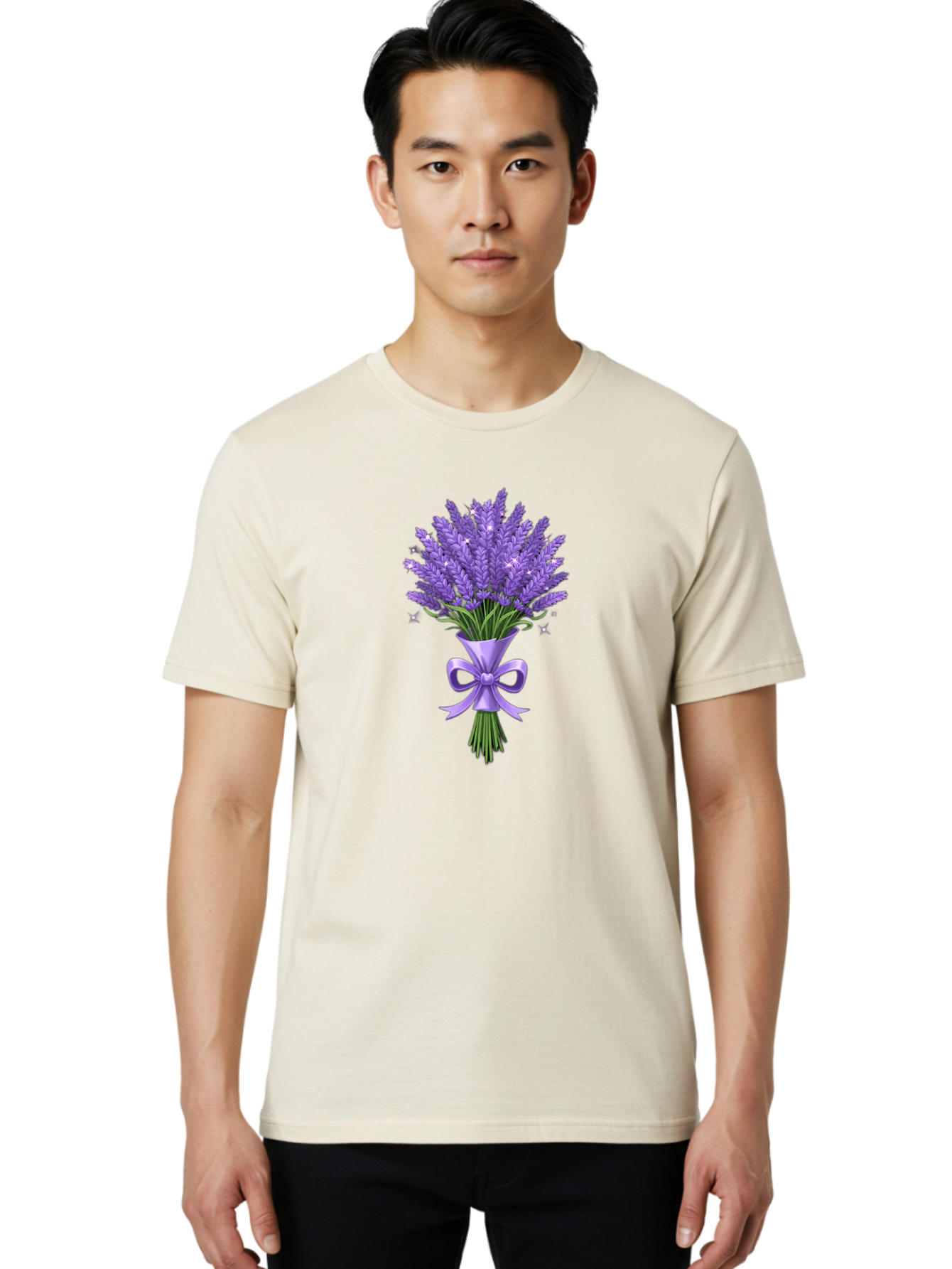 Lavender-Bouquet-1 Men'S Graphic Tee, 100% Cotton, Comfortable Casual Summer Wear, Machine Washable, Vintage Camera, Old Camera, Antique Camera, Black Camera, Classic Photography, Photography Equipment, Nostalgic Device, Film Camera, Baj534