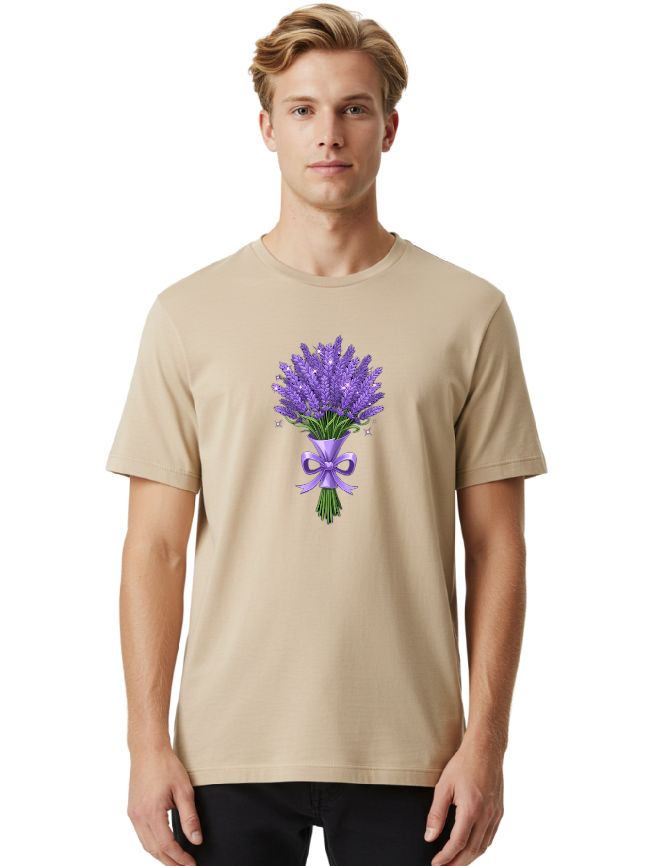 Lavender-Bouquet-1 Men'S Graphic Tee, 100% Cotton, Comfortable Casual Summer Wear, Machine Washable, Vintage Camera, Old Camera, Antique Camera, Black Camera, Classic Photography, Photography Equipment, Nostalgic Device, Film Camera, Baj534