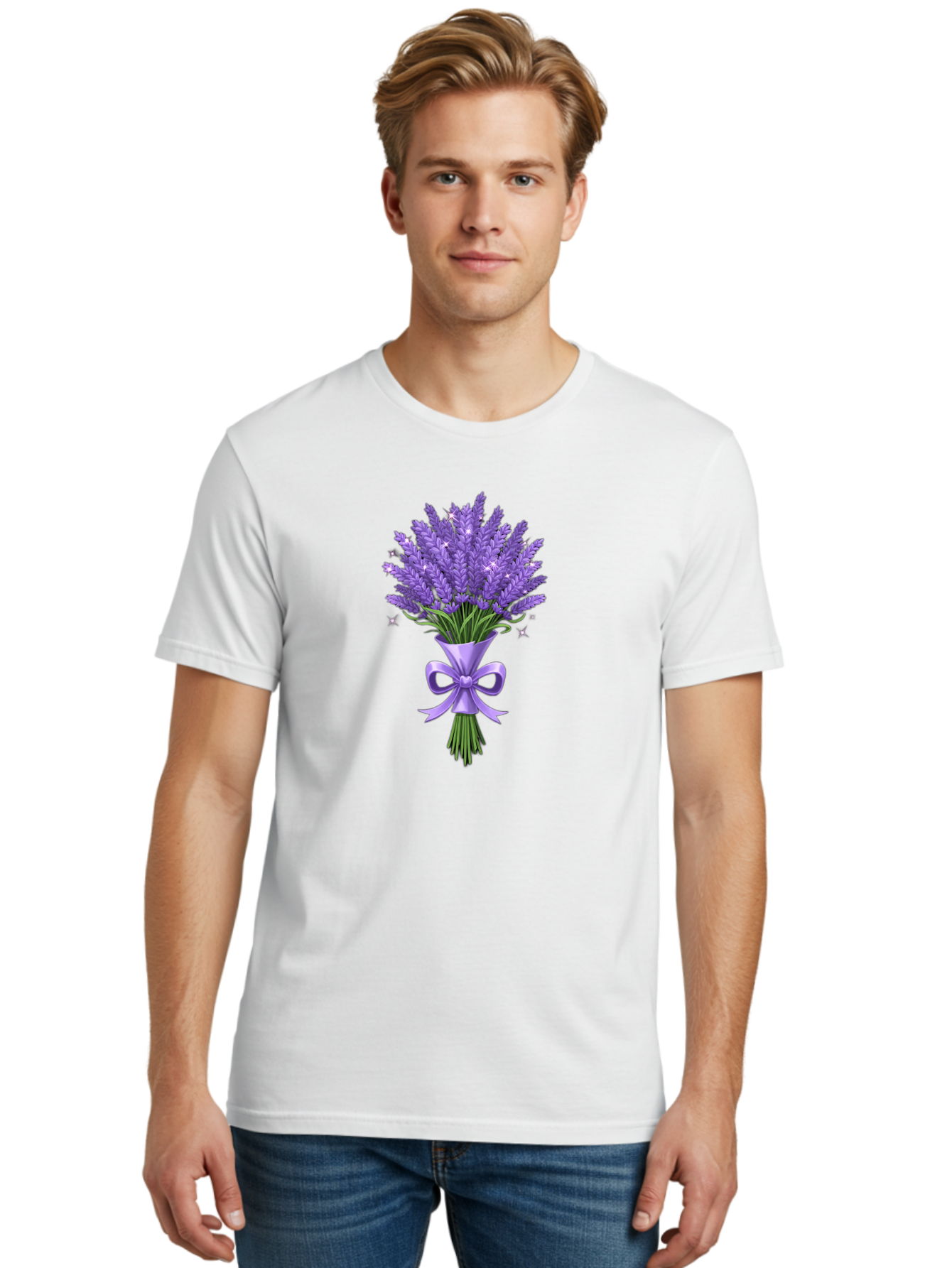 Lavender-Bouquet-1 Men'S Graphic Tee, 100% Cotton, Comfortable Casual Summer Wear, Machine Washable, Vintage Camera, Old Camera, Antique Camera, Black Camera, Classic Photography, Photography Equipment, Nostalgic Device, Film Camera, Baj534