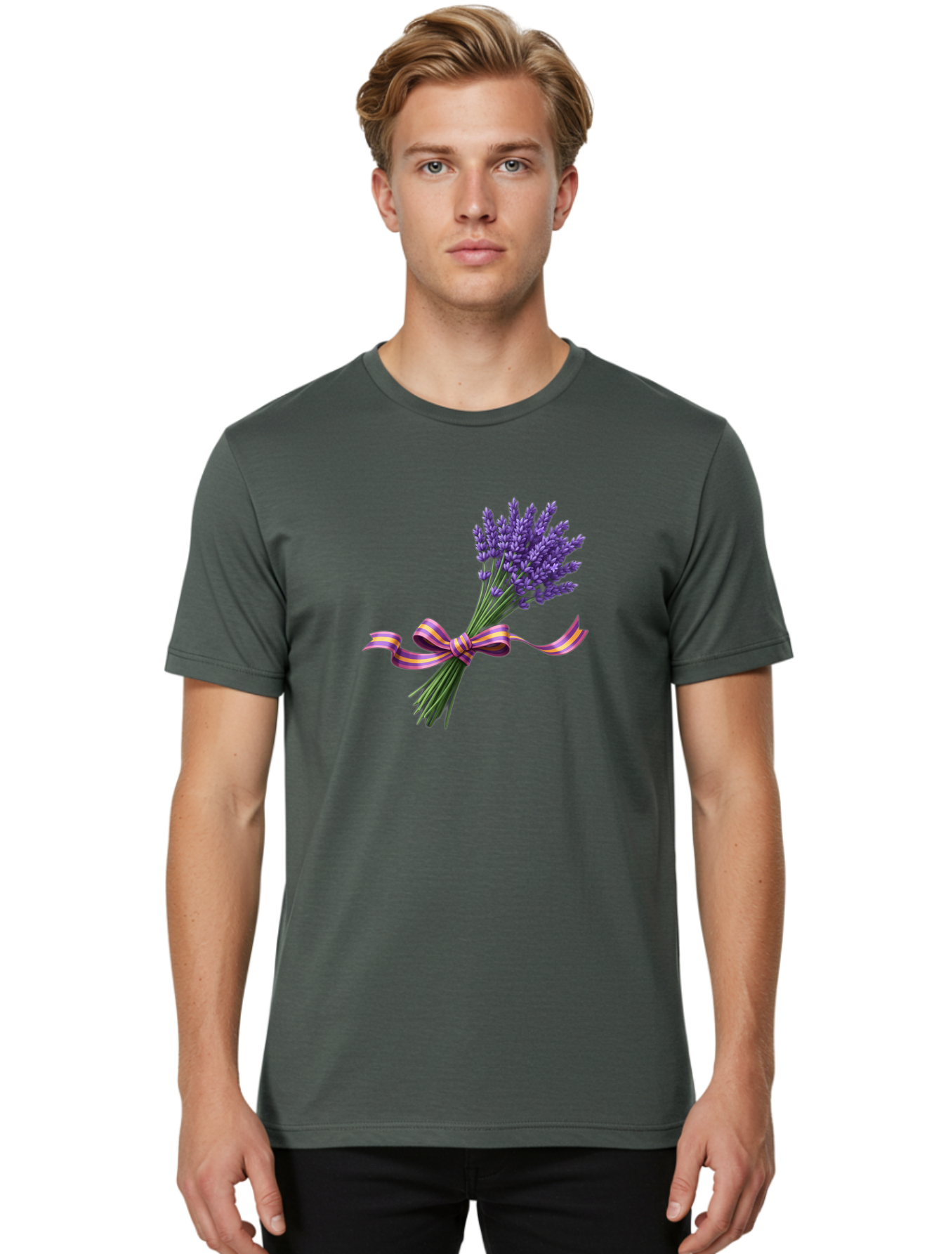 Lavender-Bouquet-12 Men'S Graphic Tee, 100% Cotton, Comfortable Casual Summer Wear, Machine Washable, Vintage Camera, Old Camera, Antique Camera, Black Camera, Classic Photography, Photography Equipment, Nostalgic Device, Film Camera, Baj537