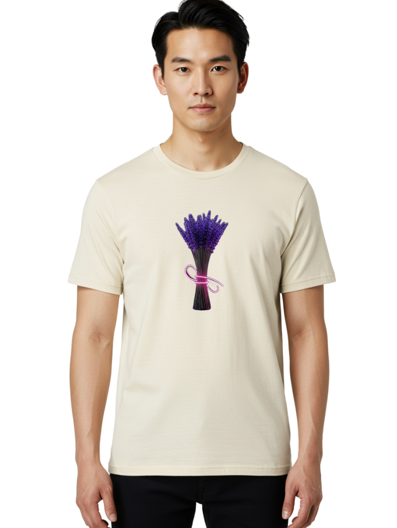 Lavender-Bouquet-15 Men'S Graphic Tee, 100% Cotton, Comfortable Casual Summer Wear, Machine Washable, Vintage Camera, Old Camera, Antique Camera, Black Camera, Classic Photography, Photography Equipment, Nostalgic Device, Film Camera, Baj540