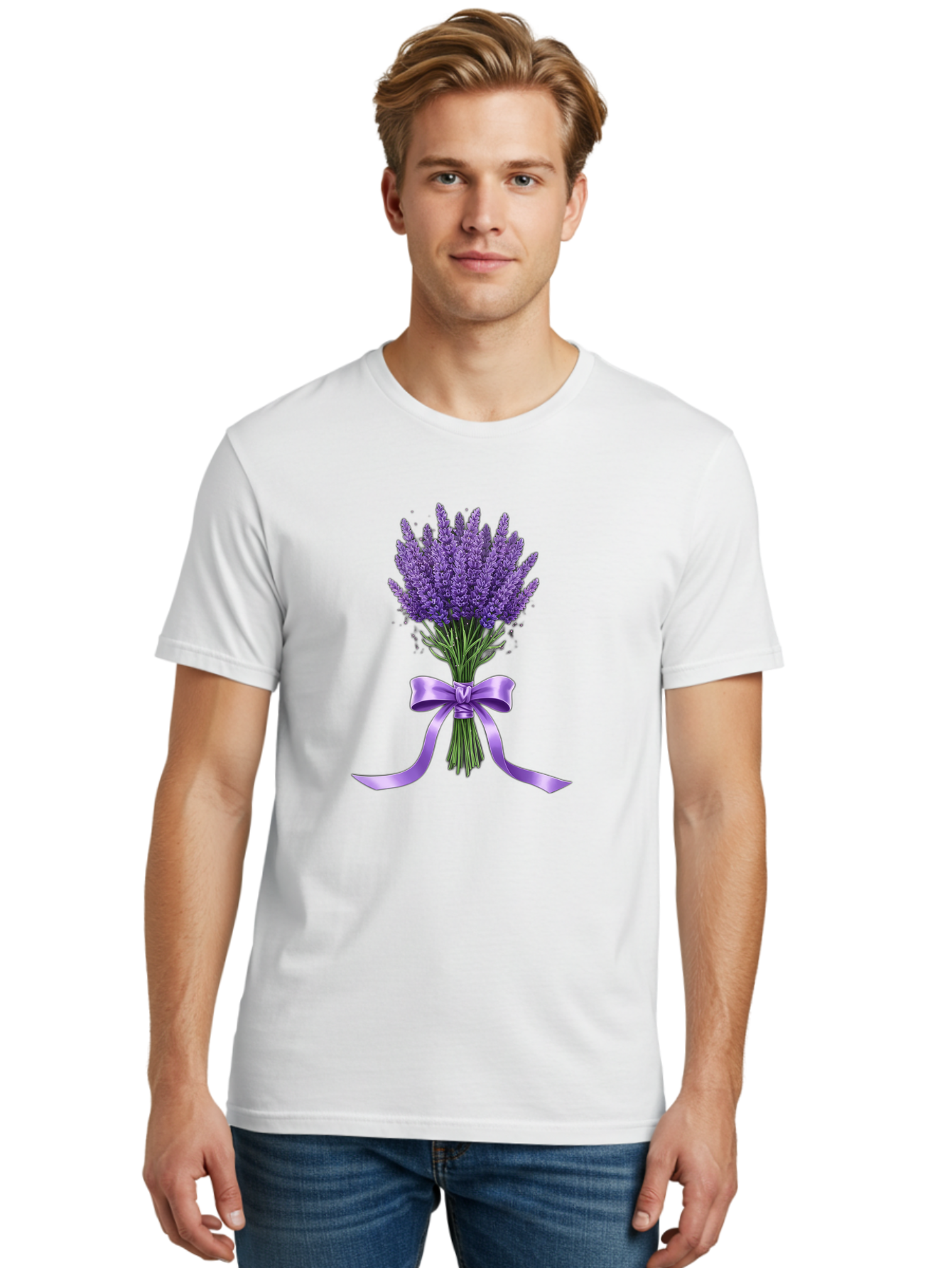 Lavender-Bouquet-2 Men'S Graphic Tee, 100% Cotton, Comfortable Casual Summer Wear, Machine Washable, Vintage Camera, Old Camera, Antique Camera, Black Camera, Classic Photography, Photography Equipment, Nostalgic Device, Film Camera, Baj545
