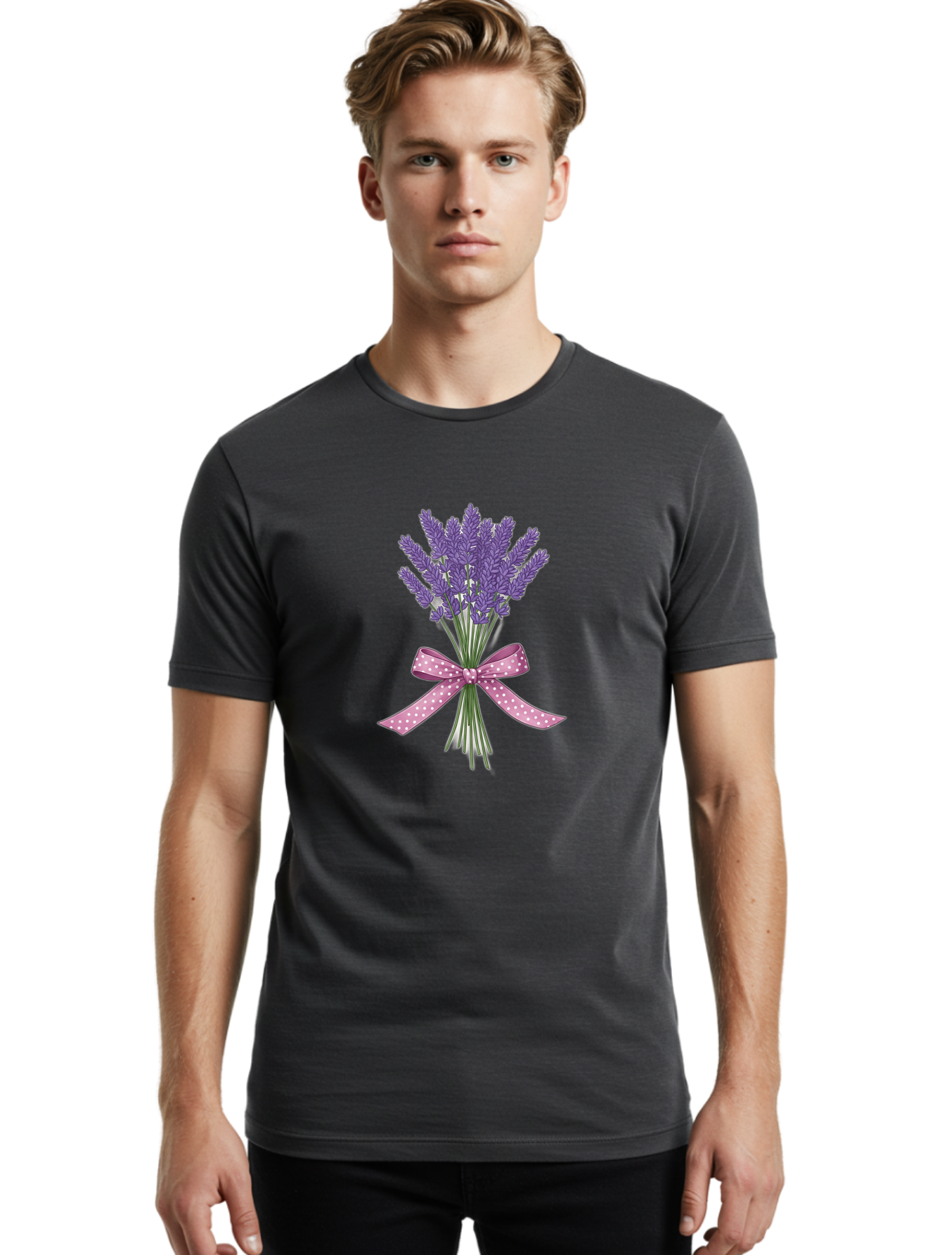 Lavender-Bouquet-20 Men'S Graphic Tee, 100% Cotton, Comfortable Casual Summer Wear, Machine Washable, Vintage Camera, Old Camera, Antique Camera, Black Camera, Classic Photography, Photography Equipment, Nostalgic Device, Film Camera, Baj546