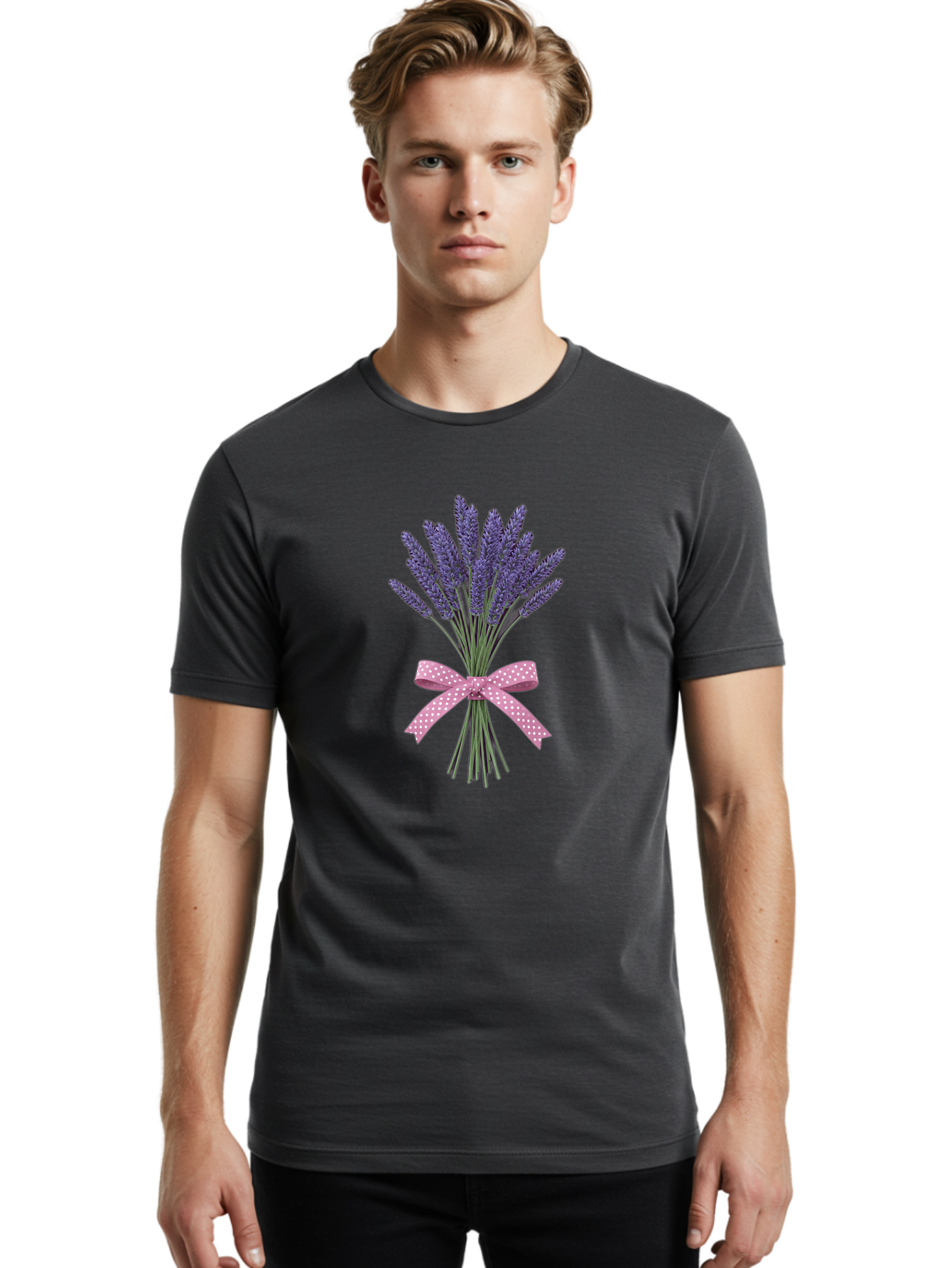 Lavender-Bouquet-21 Men'S Graphic Tee, 100% Cotton, Comfortable Casual Summer Wear, Machine Washable, Vintage Camera, Old Camera, Antique Camera, Black Camera, Classic Photography, Photography Equipment, Nostalgic Device, Film Camera, Baj547