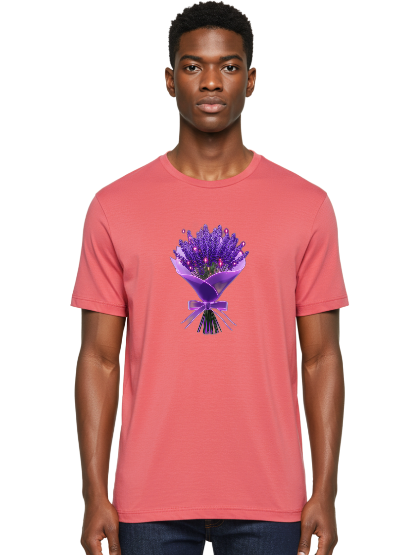 Lavender-Bouquet-3 Men'S Graphic Tee, 100% Cotton, Comfortable Casual Summer Wear, Machine Washable, Vintage Camera, Old Camera, Antique Camera, Black Camera, Classic Photography, Photography Equipment, Nostalgic Device, Film Camera, Baj551