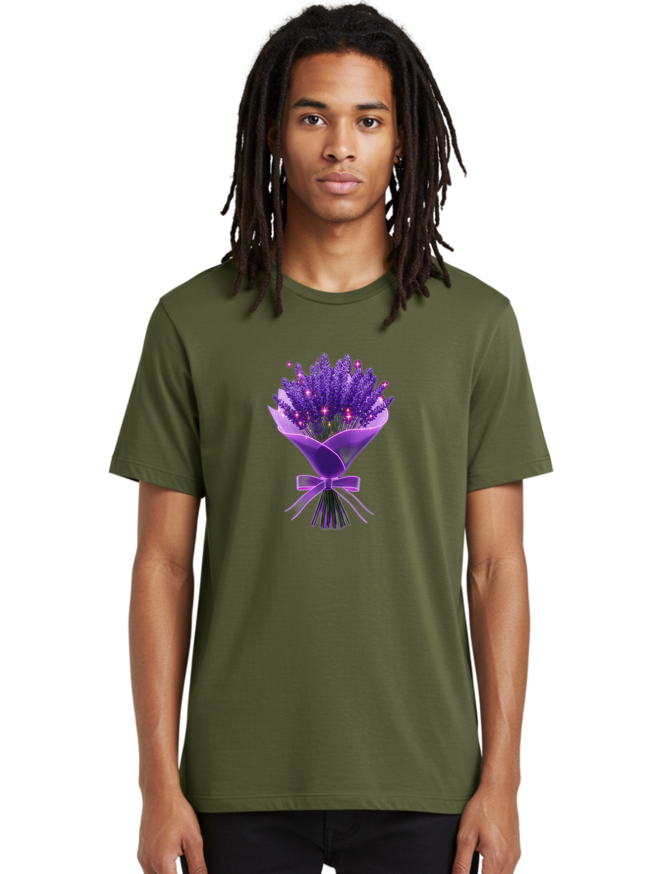 Lavender-Bouquet-3 Men'S Graphic Tee, 100% Cotton, Comfortable Casual Summer Wear, Machine Washable, Vintage Camera, Old Camera, Antique Camera, Black Camera, Classic Photography, Photography Equipment, Nostalgic Device, Film Camera, Baj551