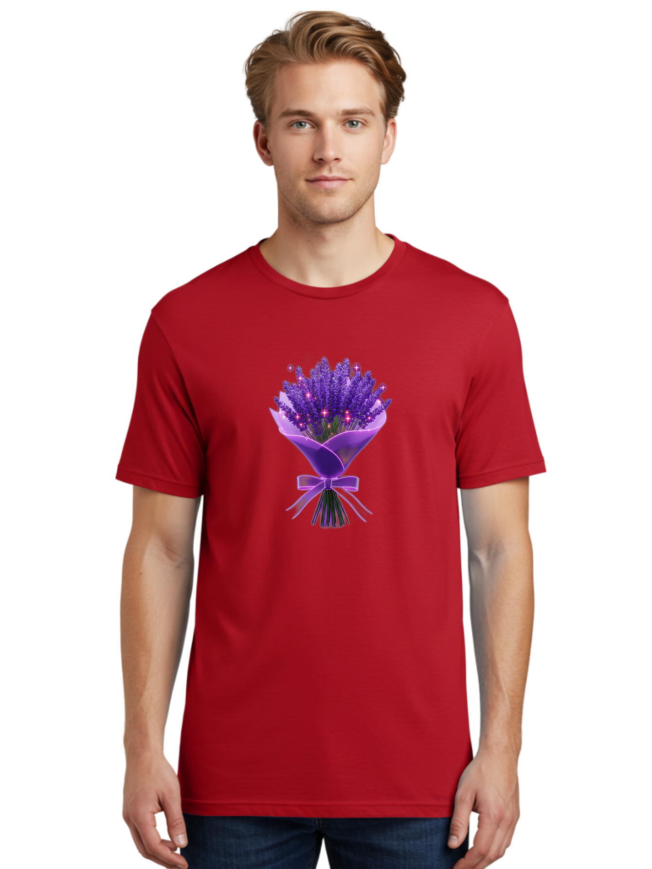 Lavender-Bouquet-3 Men'S Graphic Tee, 100% Cotton, Comfortable Casual Summer Wear, Machine Washable, Vintage Camera, Old Camera, Antique Camera, Black Camera, Classic Photography, Photography Equipment, Nostalgic Device, Film Camera, Baj551