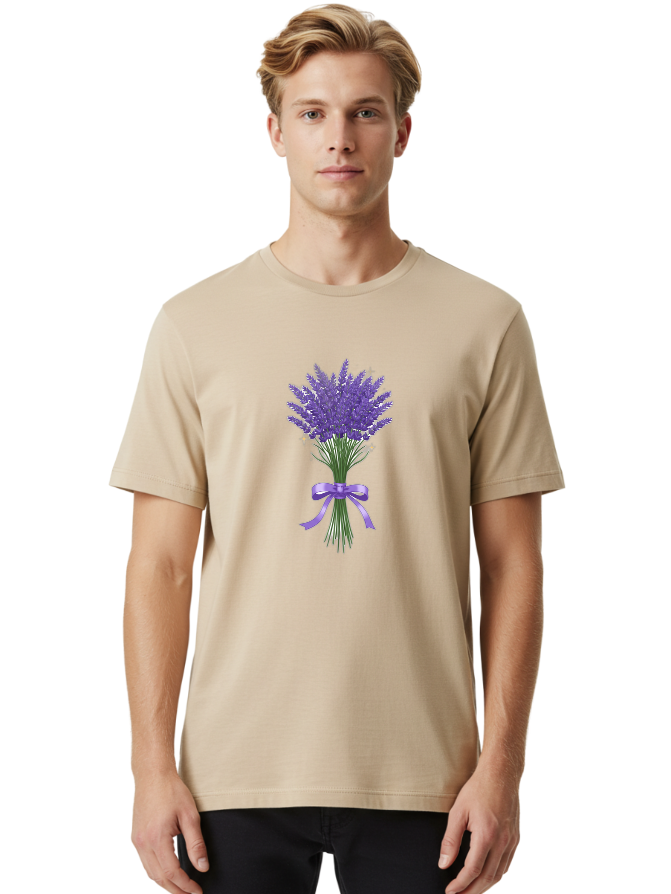 Lavender-Bouquet-4 Men'S Graphic Tee, 100% Cotton, Comfortable Casual Summer Wear, Machine Washable, Vintage Camera, Old Camera, Antique Camera, Black Camera, Classic Photography, Photography Equipment, Nostalgic Device, Film Camera, Baj552