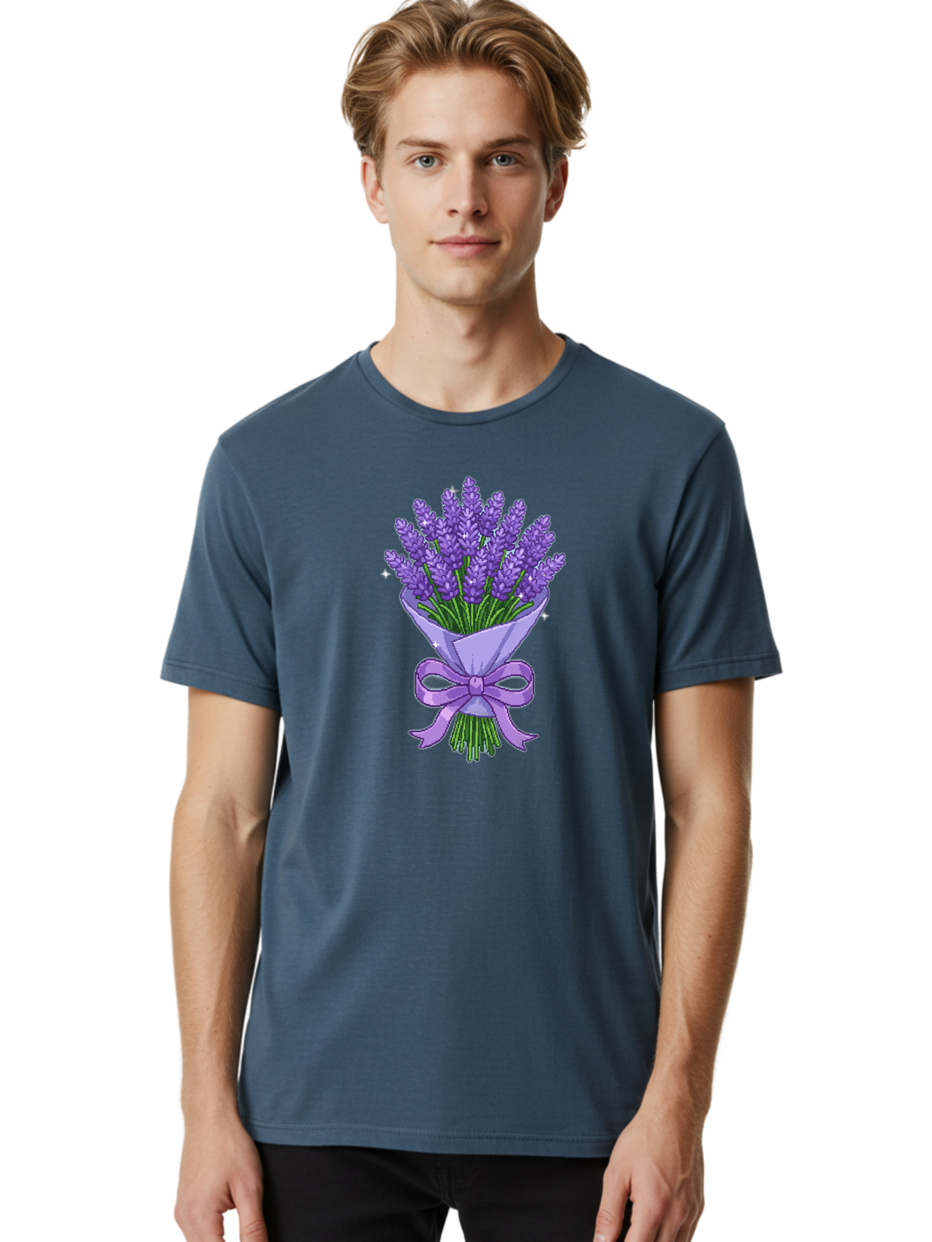 Lavender-Bouquet-5 Men'S Graphic Tee, 100% Cotton, Comfortable Casual Summer Wear, Machine Washable, Vintage Camera, Old Camera, Antique Camera, Black Camera, Classic Photography, Photography Equipment, Nostalgic Device, Film Camera, Baj553