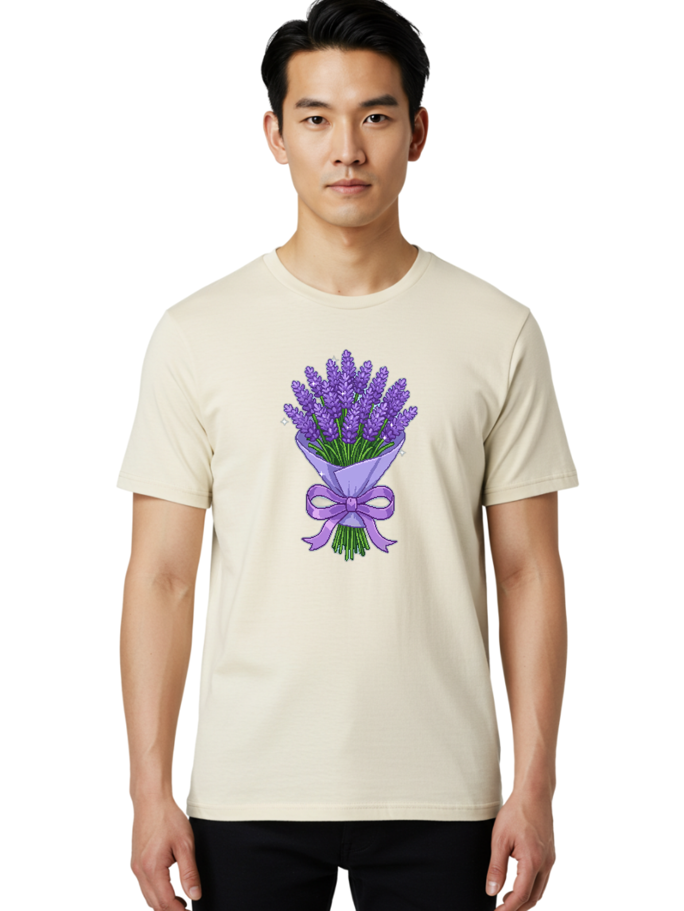 Lavender-Bouquet-5 Men'S Graphic Tee, 100% Cotton, Comfortable Casual Summer Wear, Machine Washable, Vintage Camera, Old Camera, Antique Camera, Black Camera, Classic Photography, Photography Equipment, Nostalgic Device, Film Camera, Baj553