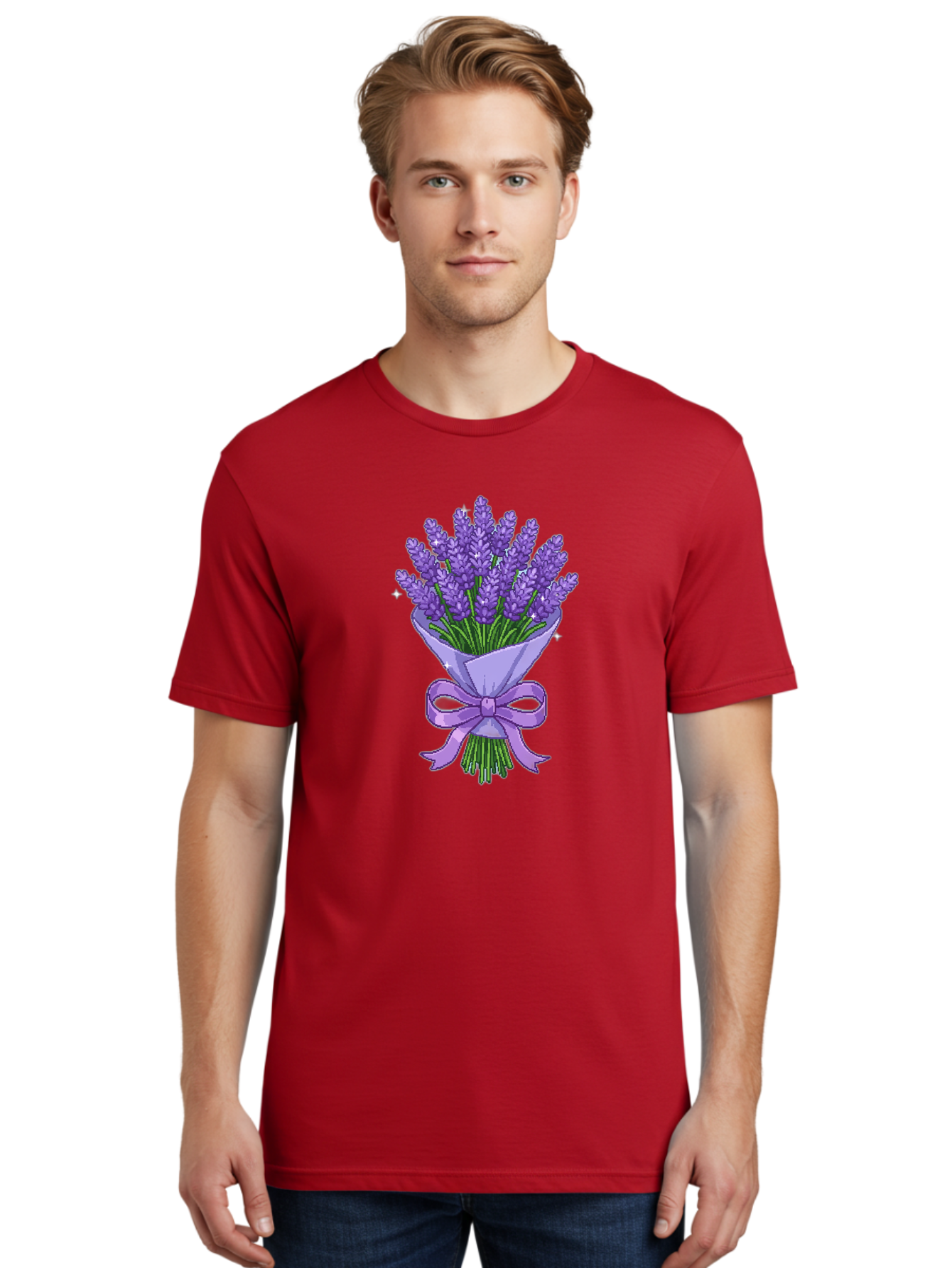 Lavender-Bouquet-5 Men'S Graphic Tee, 100% Cotton, Comfortable Casual Summer Wear, Machine Washable, Vintage Camera, Old Camera, Antique Camera, Black Camera, Classic Photography, Photography Equipment, Nostalgic Device, Film Camera, Baj553