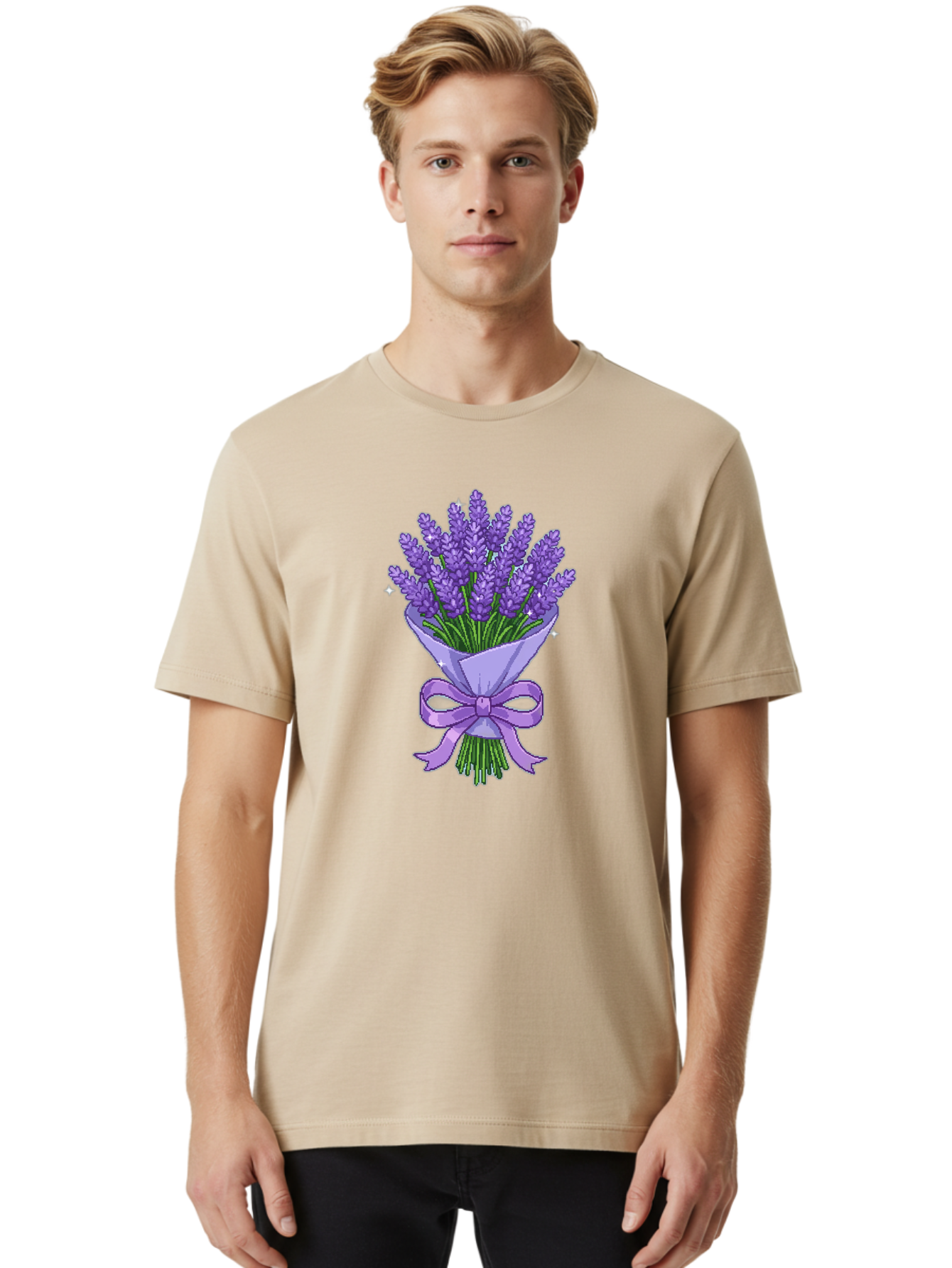 Lavender-Bouquet-5 Men'S Graphic Tee, 100% Cotton, Comfortable Casual Summer Wear, Machine Washable, Vintage Camera, Old Camera, Antique Camera, Black Camera, Classic Photography, Photography Equipment, Nostalgic Device, Film Camera, Baj553