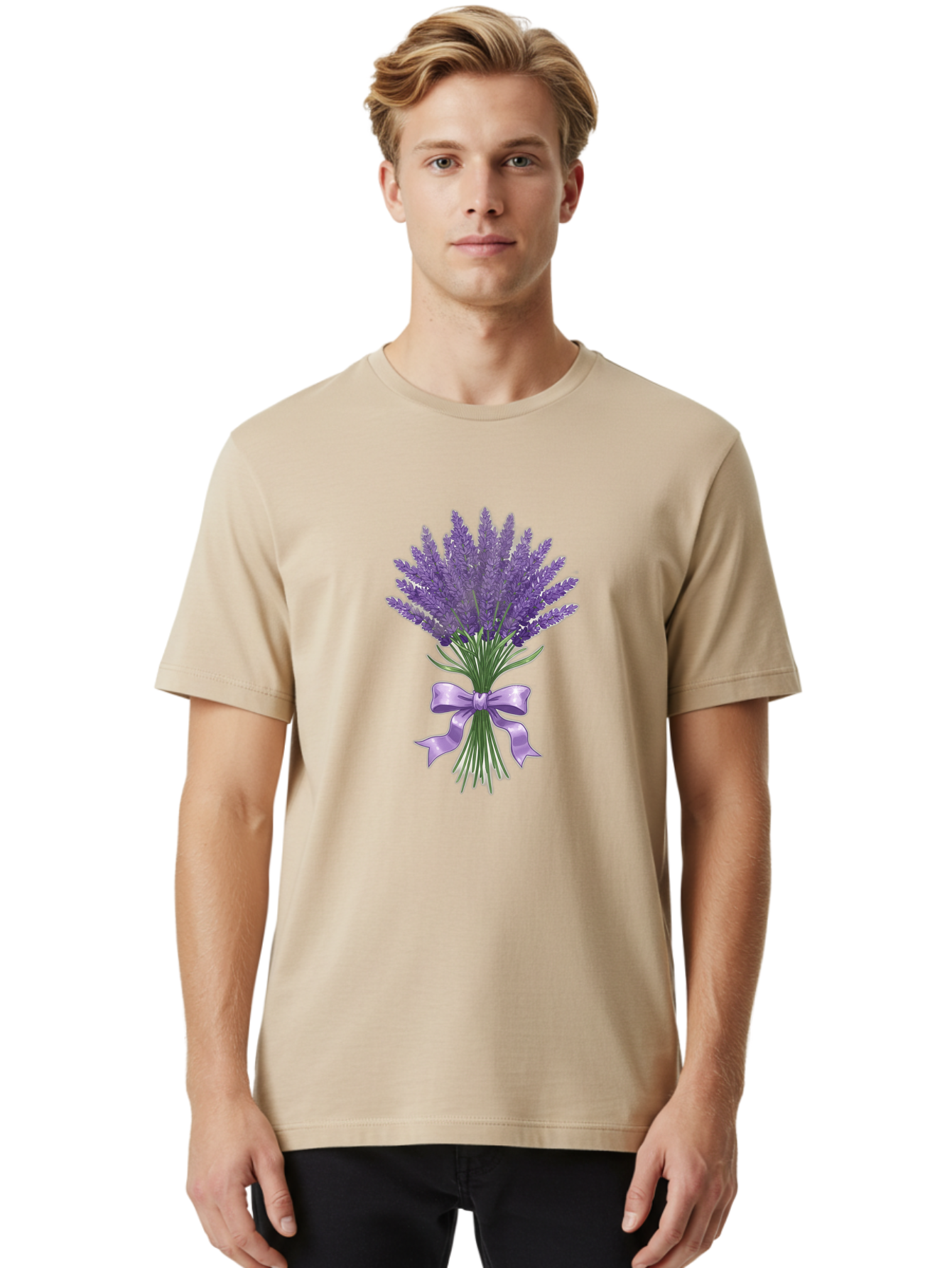 Lavender-Bouquet-6 Men'S Graphic Tee, 100% Cotton, Comfortable Casual Summer Wear, Machine Washable, Vintage Camera, Old Camera, Antique Camera, Black Camera, Classic Photography, Photography Equipment, Nostalgic Device, Film Camera, Baj554