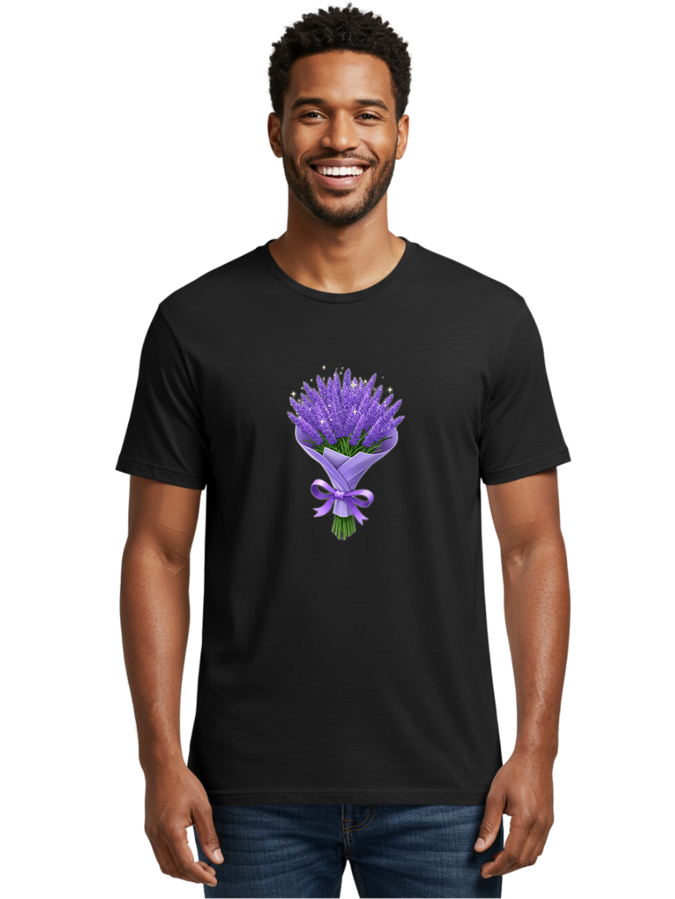 Lavender-Bouquet-7 Men'S Graphic Tee, 100% Cotton, Comfortable Casual Summer Wear, Machine Washable, Vintage Camera, Old Camera, Antique Camera, Black Camera, Classic Photography, Photography Equipment, Nostalgic Device, Film Camera, Baj555