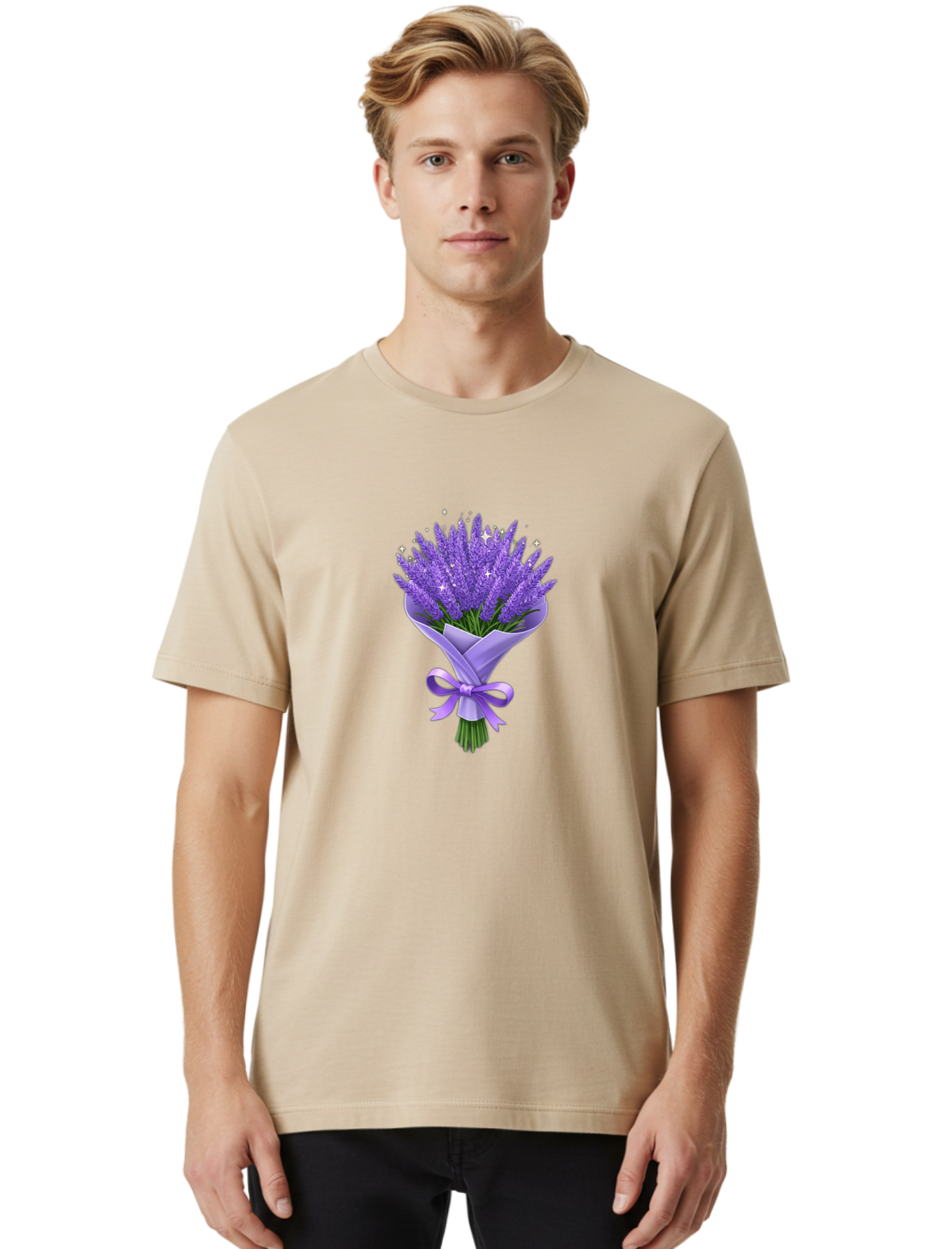 Lavender-Bouquet-7 Men'S Graphic Tee, 100% Cotton, Comfortable Casual Summer Wear, Machine Washable, Vintage Camera, Old Camera, Antique Camera, Black Camera, Classic Photography, Photography Equipment, Nostalgic Device, Film Camera, Baj555