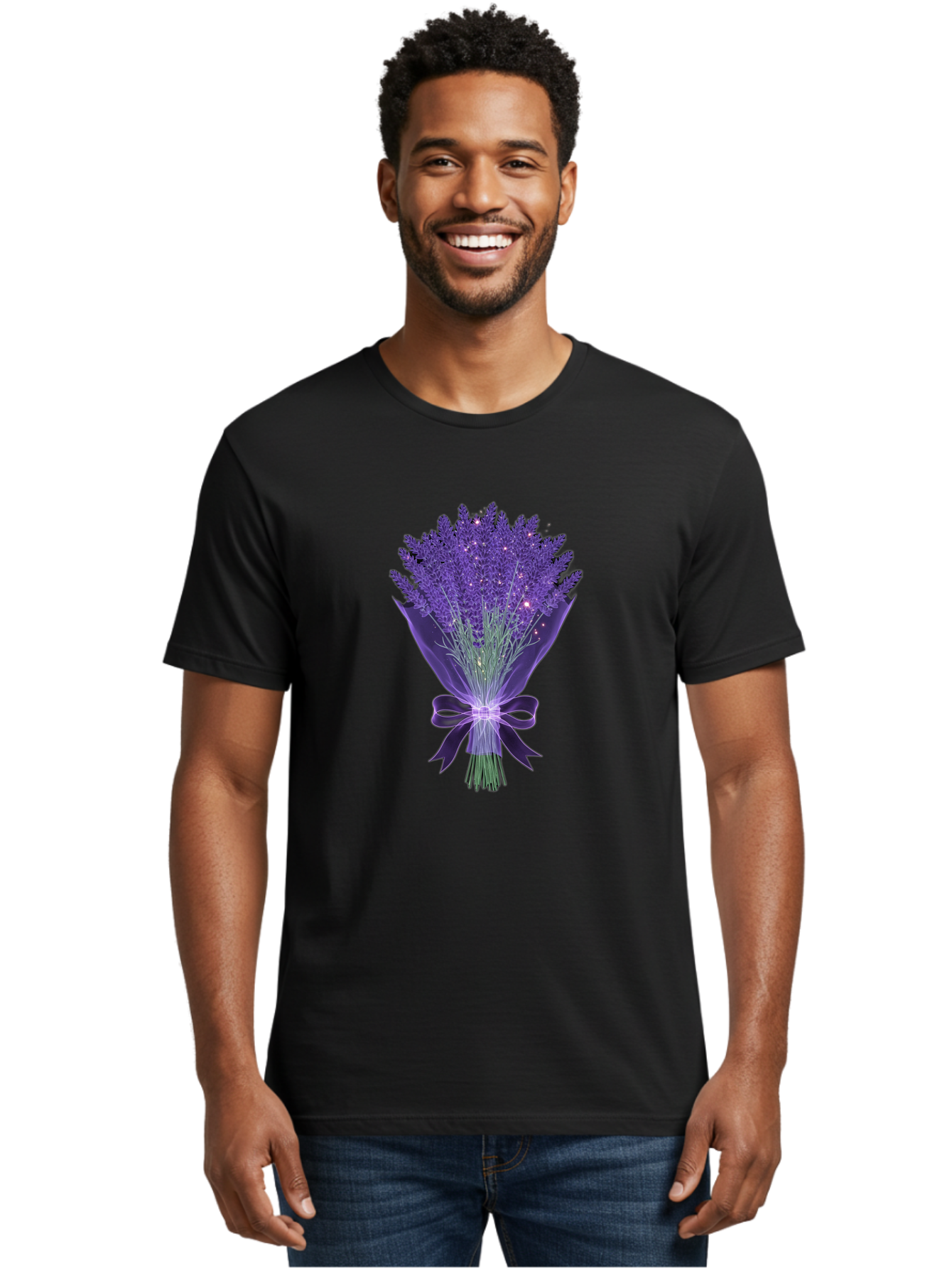 Lavender-Bouquet-8 Men'S Graphic Tee, 100% Cotton, Comfortable Casual Summer Wear, Machine Washable, Vintage Camera, Old Camera, Antique Camera, Black Camera, Classic Photography, Photography Equipment, Nostalgic Device, Film Camera, Baj556