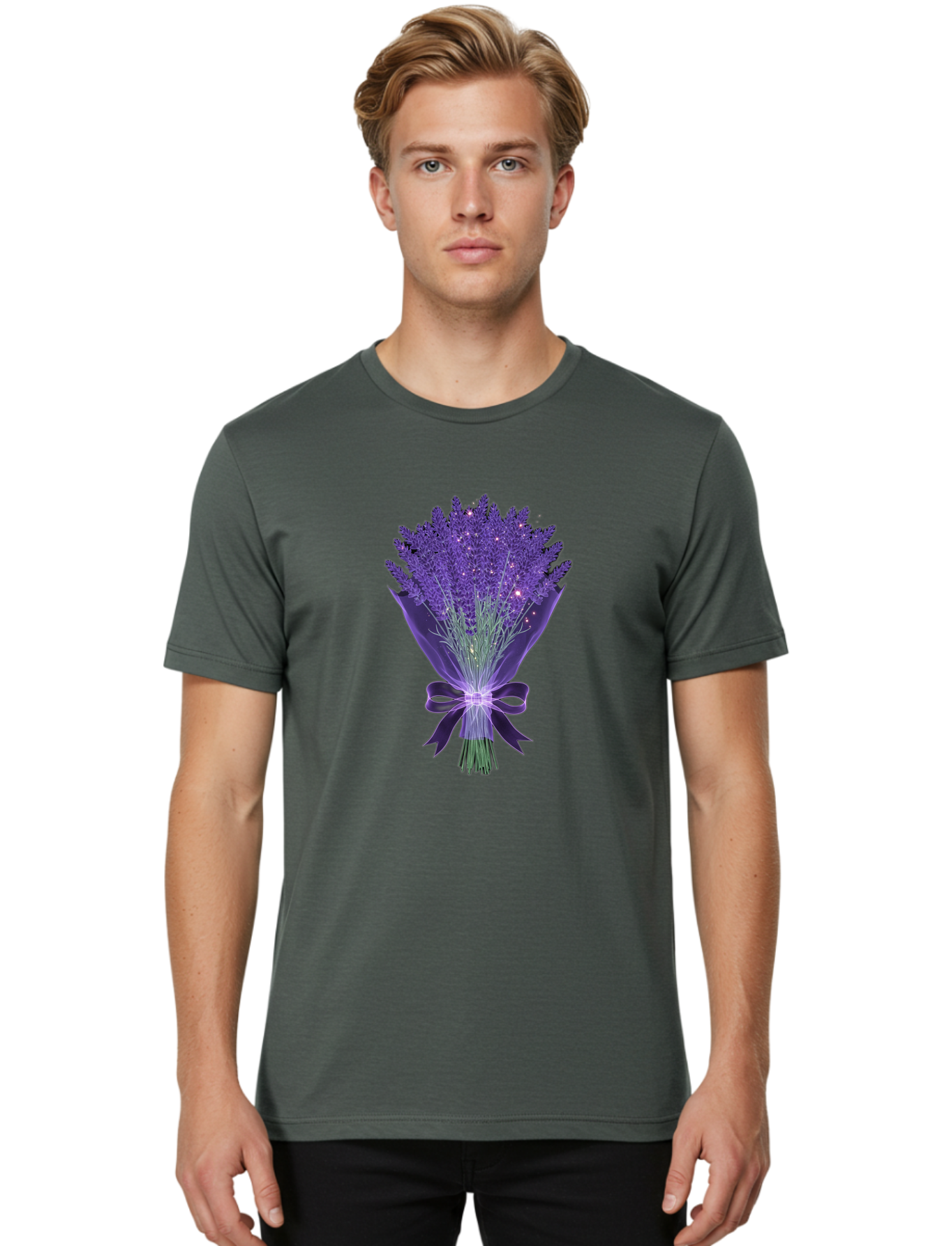 Lavender-Bouquet-8 Men'S Graphic Tee, 100% Cotton, Comfortable Casual Summer Wear, Machine Washable, Vintage Camera, Old Camera, Antique Camera, Black Camera, Classic Photography, Photography Equipment, Nostalgic Device, Film Camera, Baj556