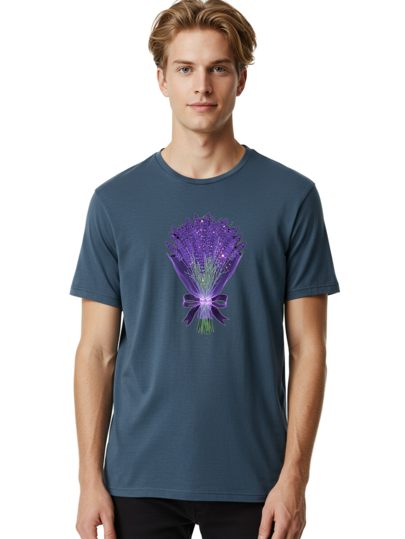Lavender-Bouquet-8 Men'S Graphic Tee, 100% Cotton, Comfortable Casual Summer Wear, Machine Washable, Vintage Camera, Old Camera, Antique Camera, Black Camera, Classic Photography, Photography Equipment, Nostalgic Device, Film Camera, Baj556
