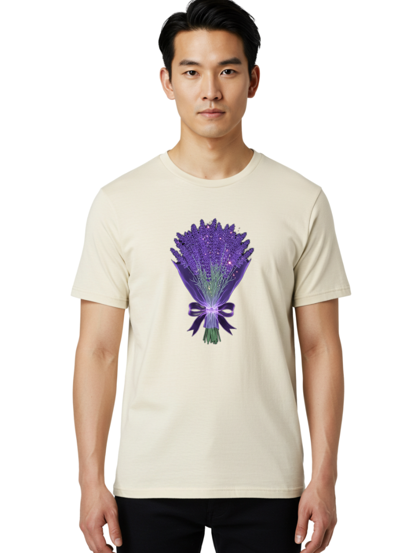 Lavender-Bouquet-8 Men'S Graphic Tee, 100% Cotton, Comfortable Casual Summer Wear, Machine Washable, Vintage Camera, Old Camera, Antique Camera, Black Camera, Classic Photography, Photography Equipment, Nostalgic Device, Film Camera, Baj556
