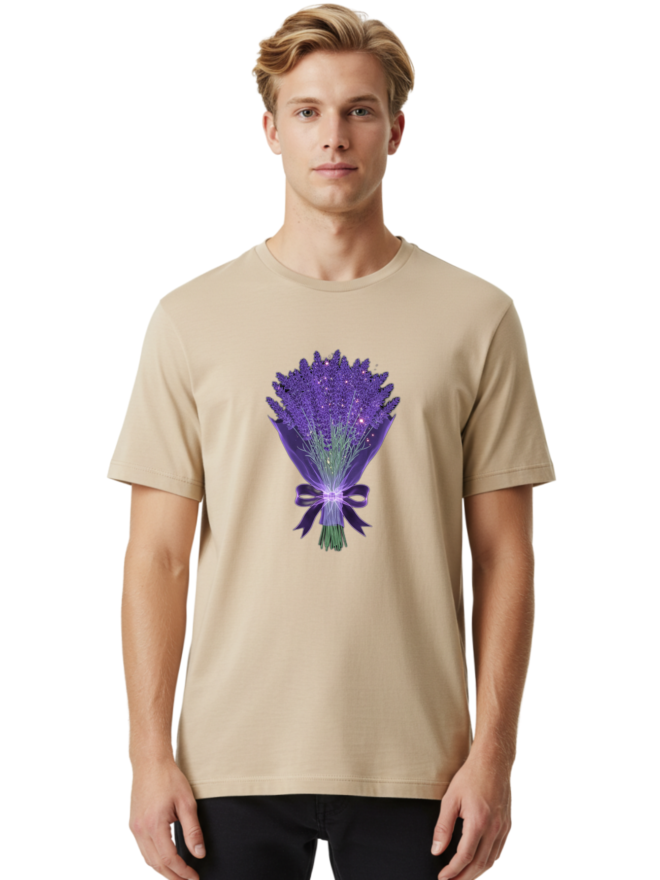 Lavender-Bouquet-8 Men'S Graphic Tee, 100% Cotton, Comfortable Casual Summer Wear, Machine Washable, Vintage Camera, Old Camera, Antique Camera, Black Camera, Classic Photography, Photography Equipment, Nostalgic Device, Film Camera, Baj556