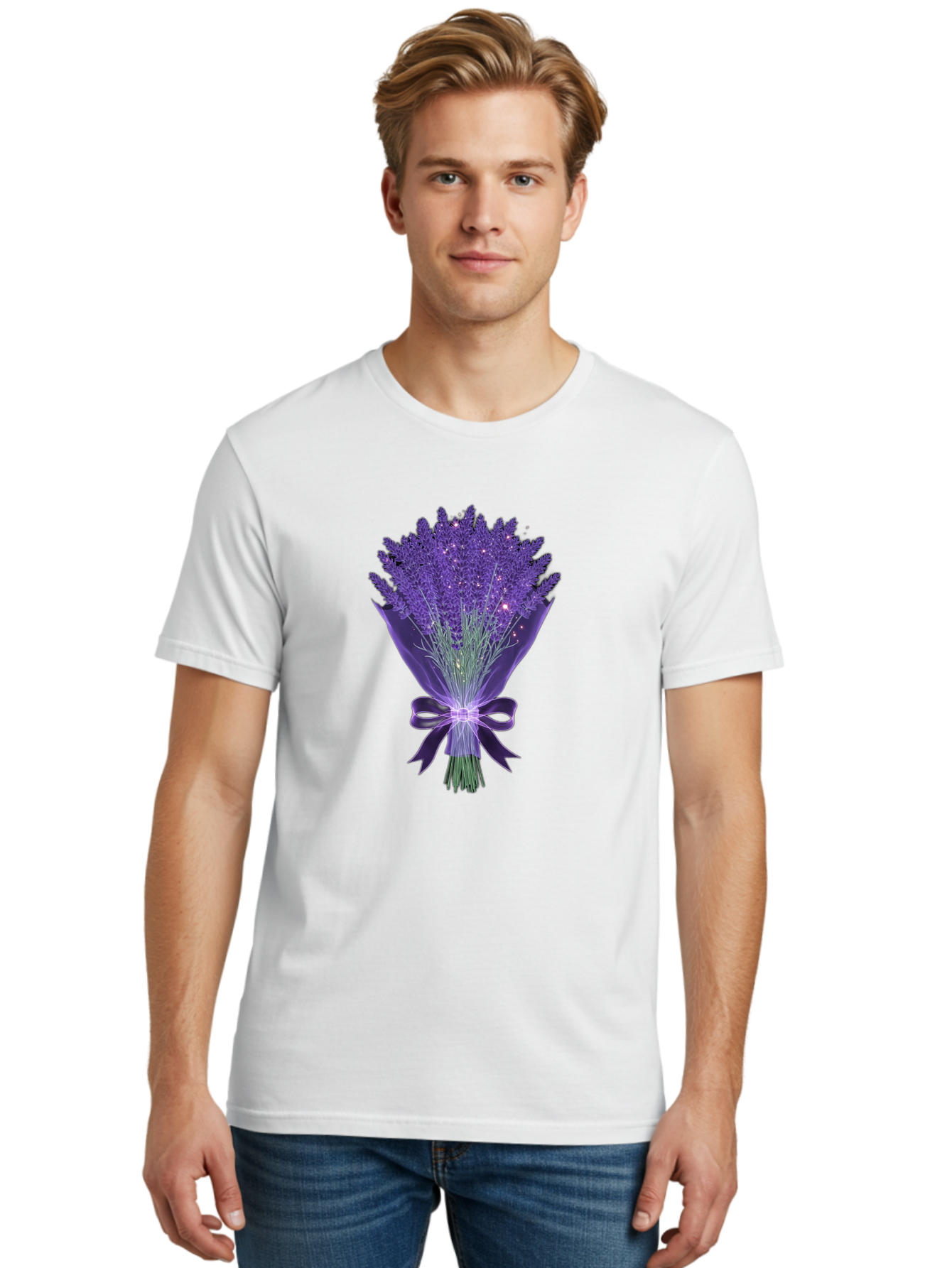 Lavender-Bouquet-8 Men'S Graphic Tee, 100% Cotton, Comfortable Casual Summer Wear, Machine Washable, Vintage Camera, Old Camera, Antique Camera, Black Camera, Classic Photography, Photography Equipment, Nostalgic Device, Film Camera, Baj556