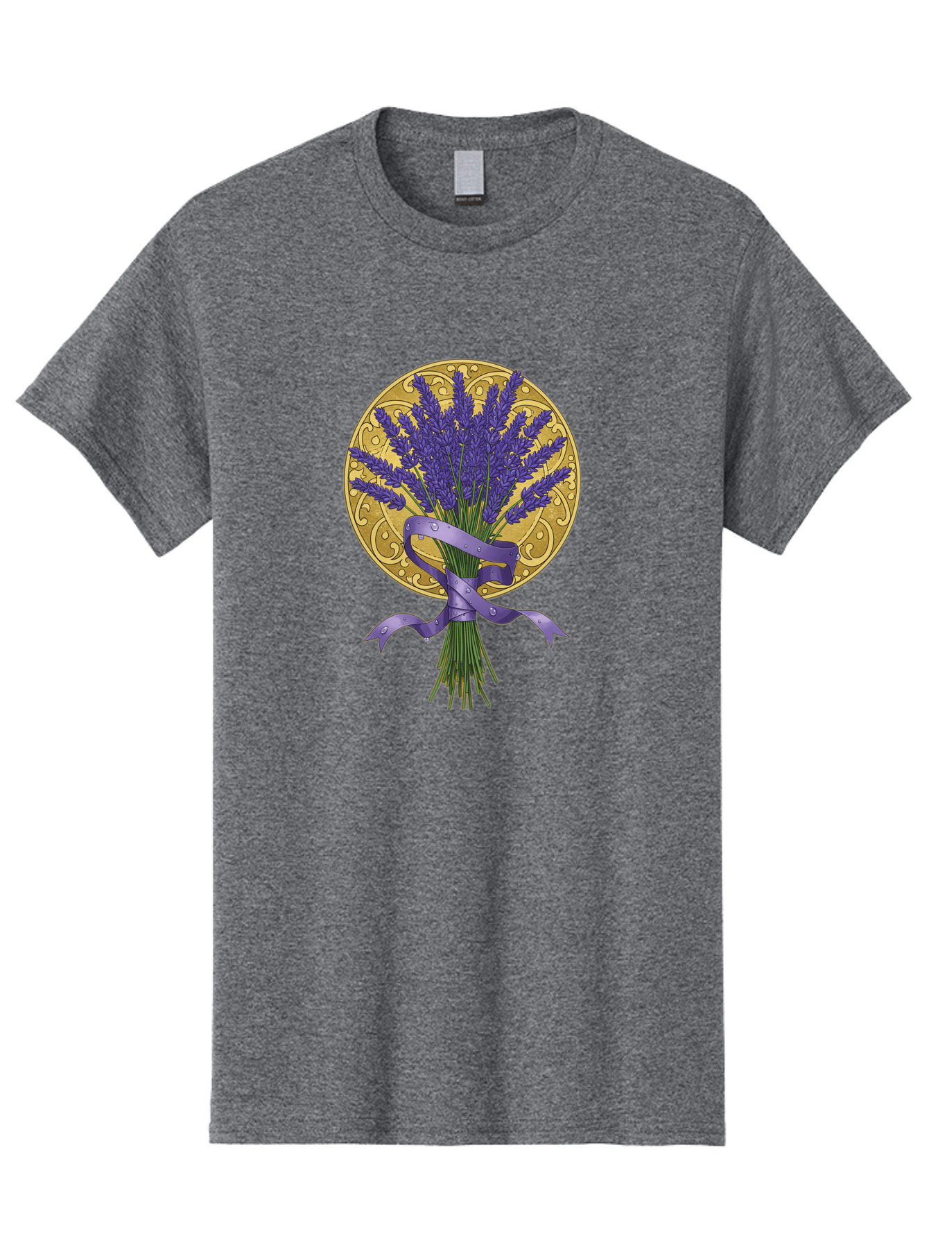 Lavender-Bouquet-Emblem Men'S Graphic Tee, 100% Cotton, Comfortable Casual Summer Wear, Machine Washable, Vintage Camera, Old Camera, Antique Camera, Black Camera, Classic Photography, Photography Equipment, Nostalgic Device, Film Camera, Baj558