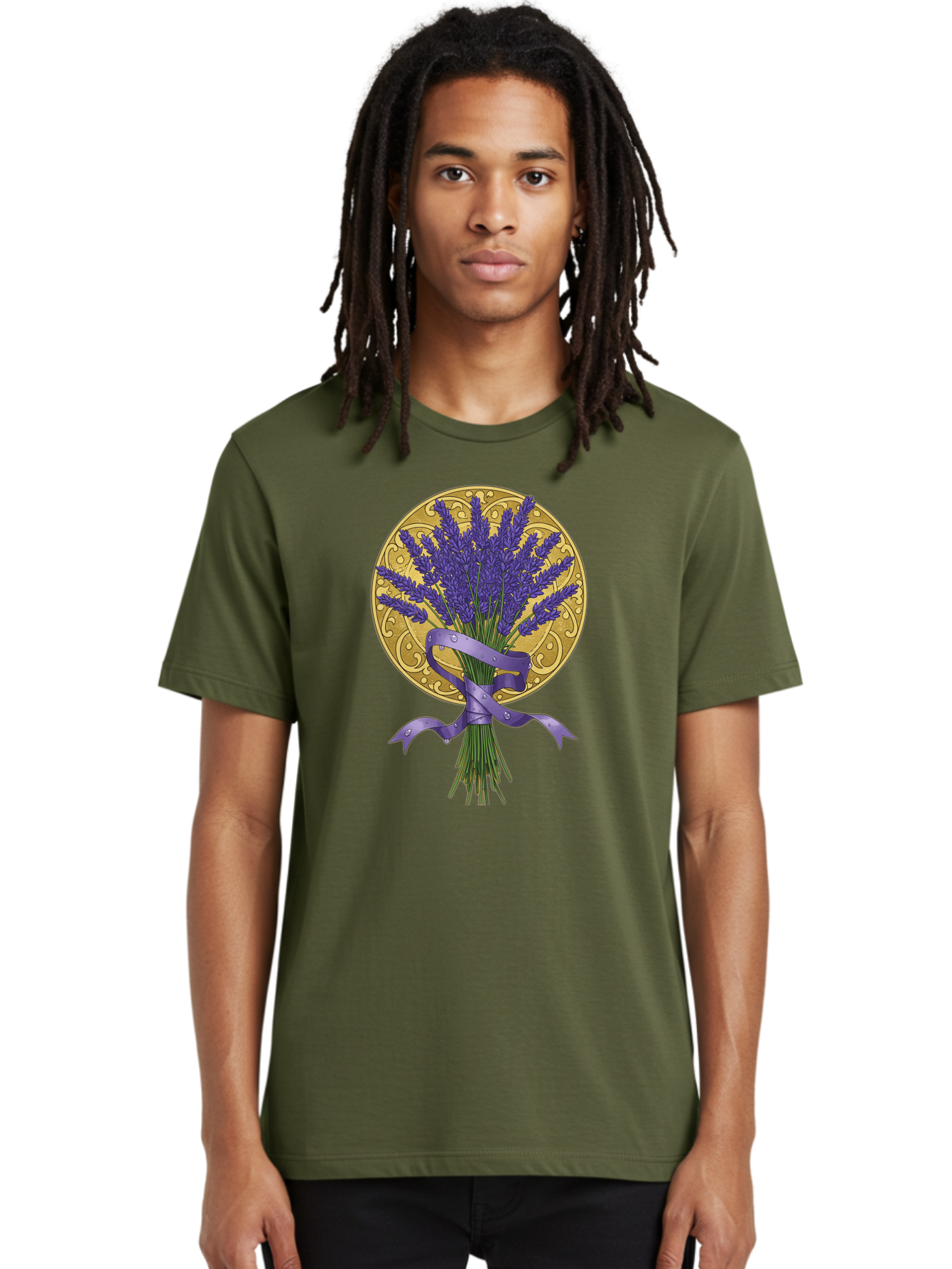 Lavender-Bouquet-Emblem Men'S Graphic Tee, 100% Cotton, Comfortable Casual Summer Wear, Machine Washable, Vintage Camera, Old Camera, Antique Camera, Black Camera, Classic Photography, Photography Equipment, Nostalgic Device, Film Camera, Baj558