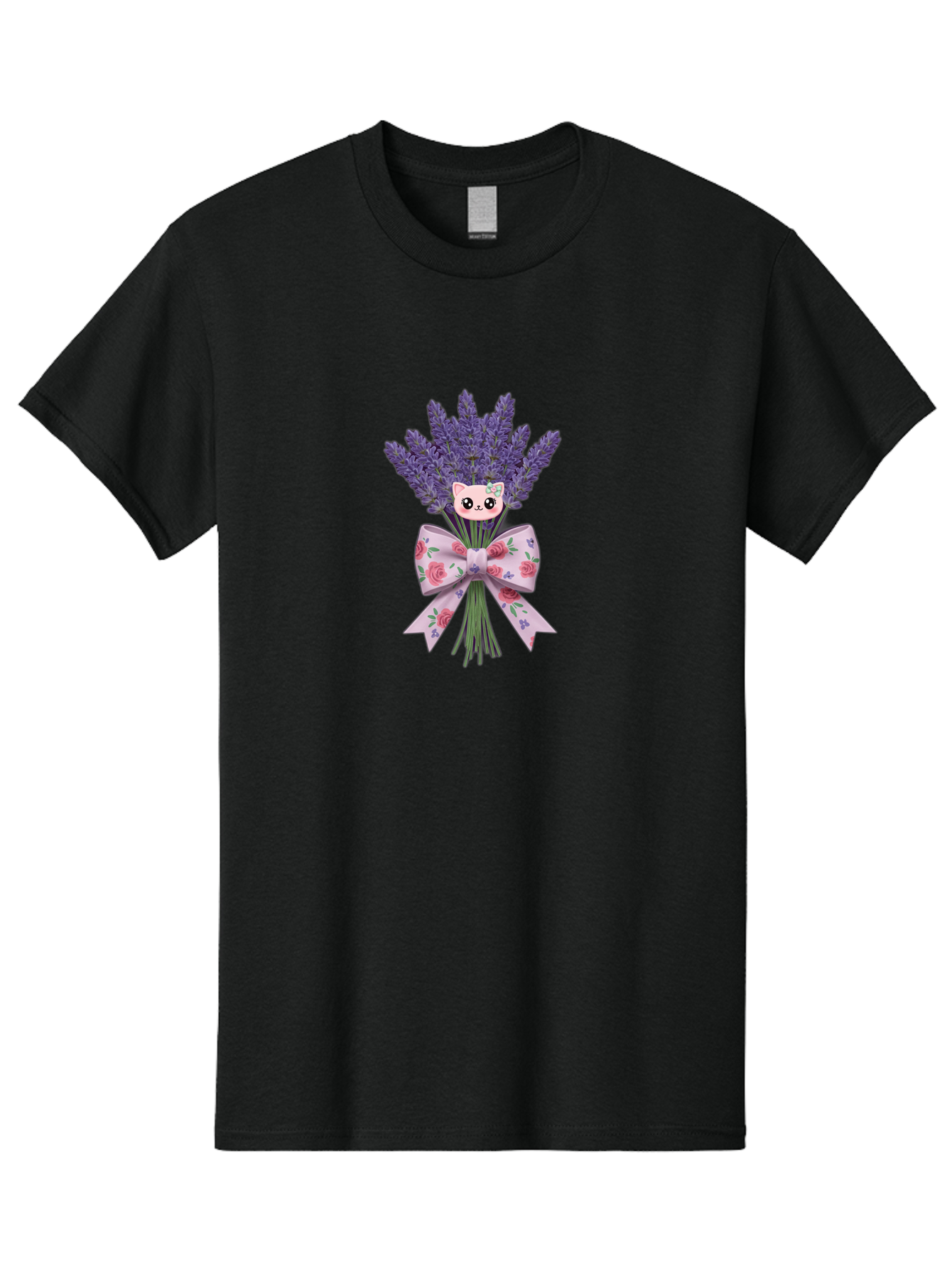 Lavender-Bouquet-With-Cat-Face Men'S Graphic Tee, 100% Cotton, Comfortable Casual Summer Wear, Machine Washable, Vintage Camera, Old Camera, Antique Camera, Black Camera, Classic Photography, Photography Equipment, Nostalgic Device, Baj559