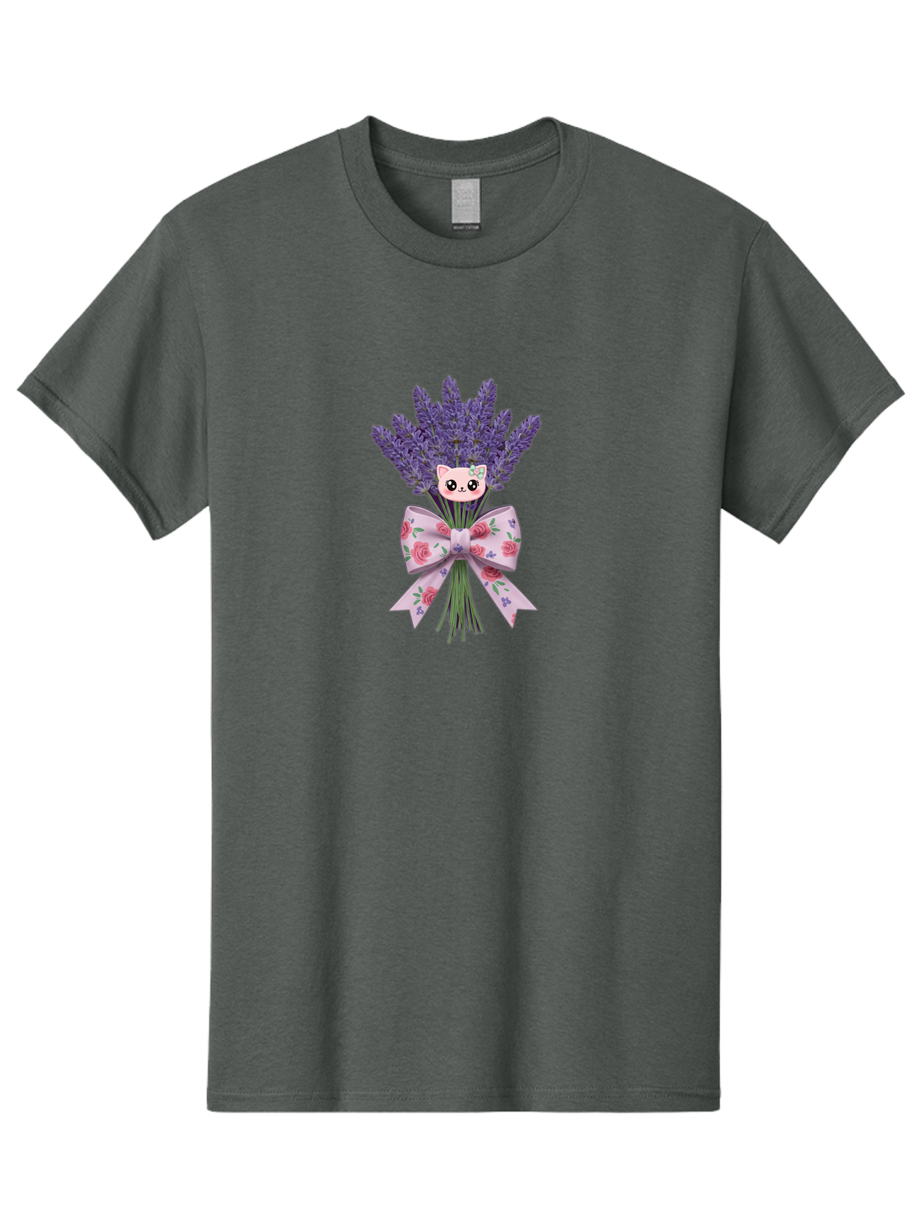 Lavender-Bouquet-With-Cat-Face Men'S Graphic Tee, 100% Cotton, Comfortable Casual Summer Wear, Machine Washable, Vintage Camera, Old Camera, Antique Camera, Black Camera, Classic Photography, Photography Equipment, Nostalgic Device, Baj559