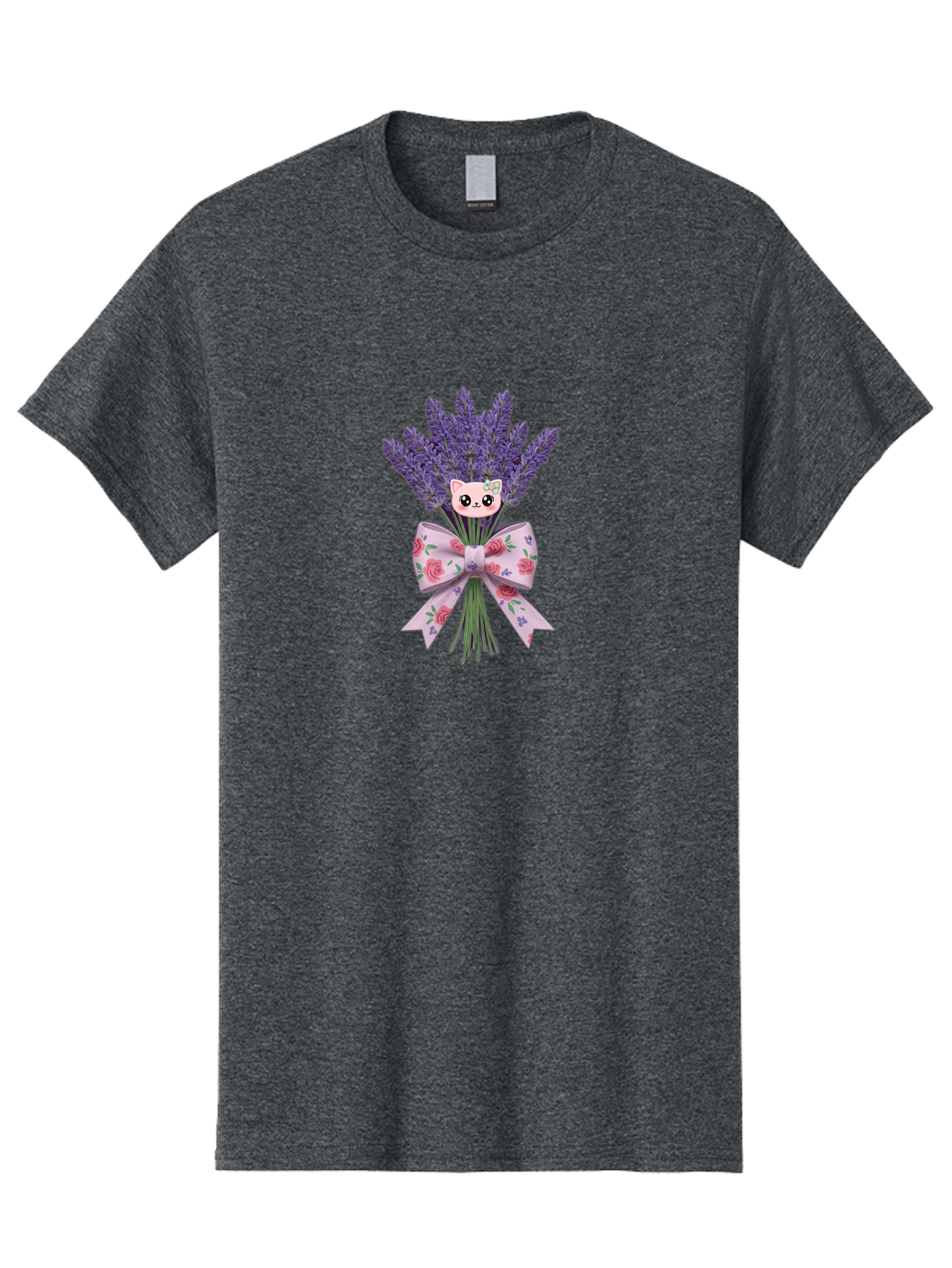 Lavender-Bouquet-With-Cat-Face Men'S Graphic Tee, 100% Cotton, Comfortable Casual Summer Wear, Machine Washable, Vintage Camera, Old Camera, Antique Camera, Black Camera, Classic Photography, Photography Equipment, Nostalgic Device, Baj559