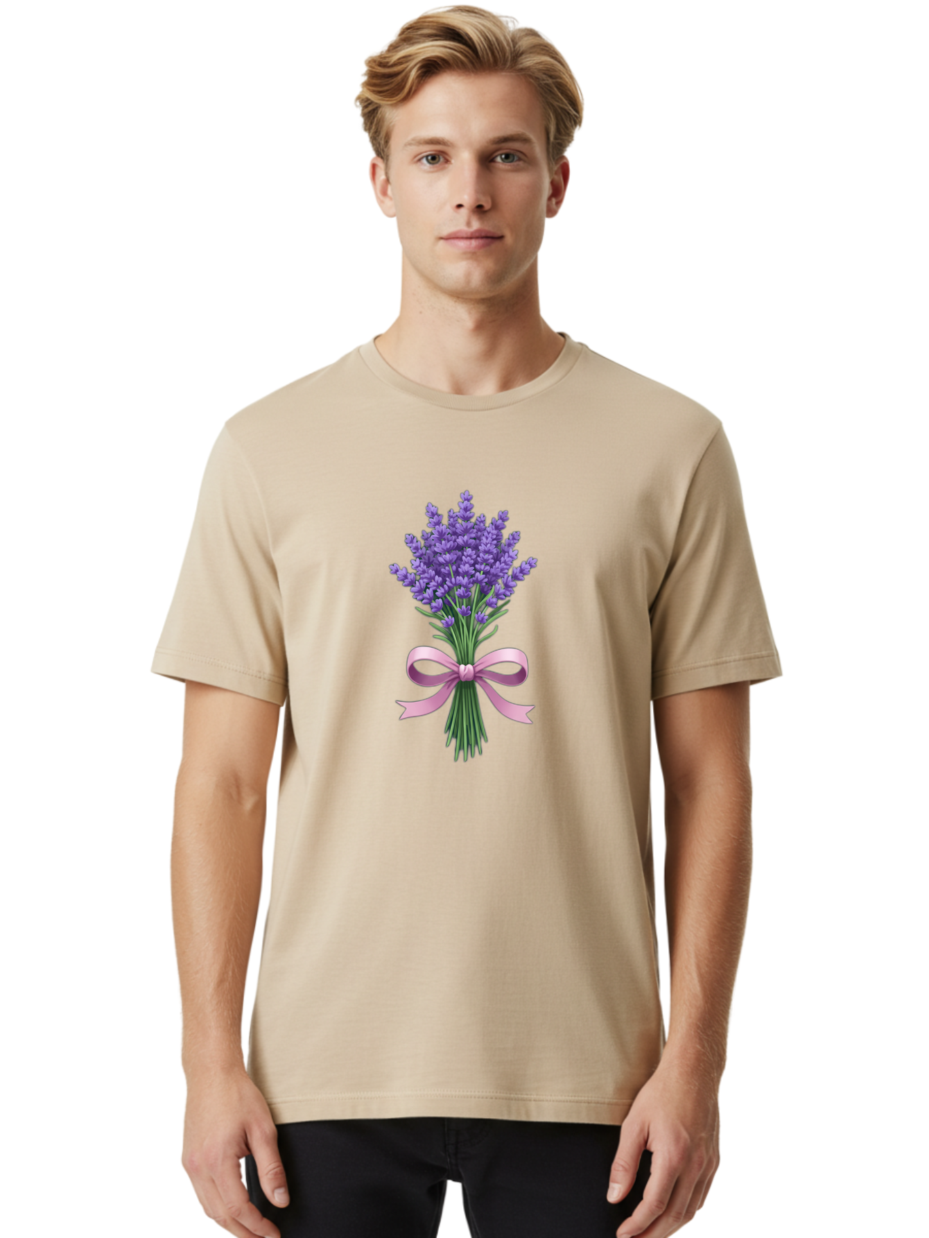 Lavender-With-Pink-Ribbon Men'S Graphic Tee, 100% Cotton, Comfortable Casual Summer Wear, Machine Washable, Vintage Camera, Old Camera, Antique Camera, Black Camera, Classic Photography, Photography Equipment, Nostalgic Device, Film Camera, Baj562
