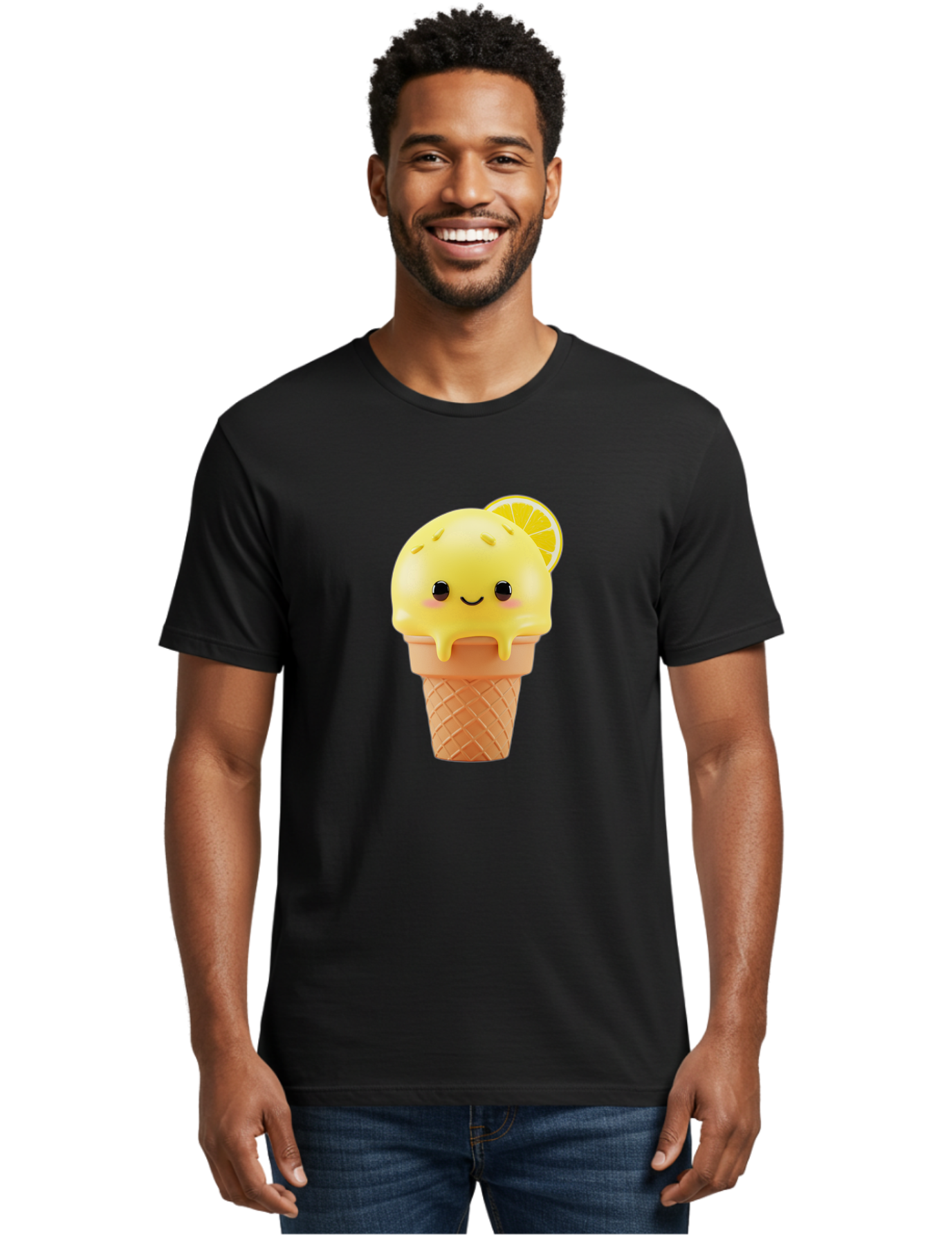 Lemon-Ice-Cream-Cone Men'S Graphic Tee, 100% Cotton, Comfortable Casual Summer Wear, Machine Washable, Vintage Camera, Old Camera, Antique Camera, Black Camera, Classic Photography, Photography Equipment, Nostalgic Device, Film Camera, Baj564