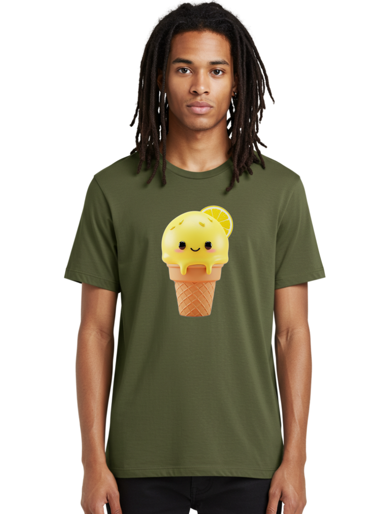 Lemon-Ice-Cream-Cone Men'S Graphic Tee, 100% Cotton, Comfortable Casual Summer Wear, Machine Washable, Vintage Camera, Old Camera, Antique Camera, Black Camera, Classic Photography, Photography Equipment, Nostalgic Device, Film Camera, Baj564