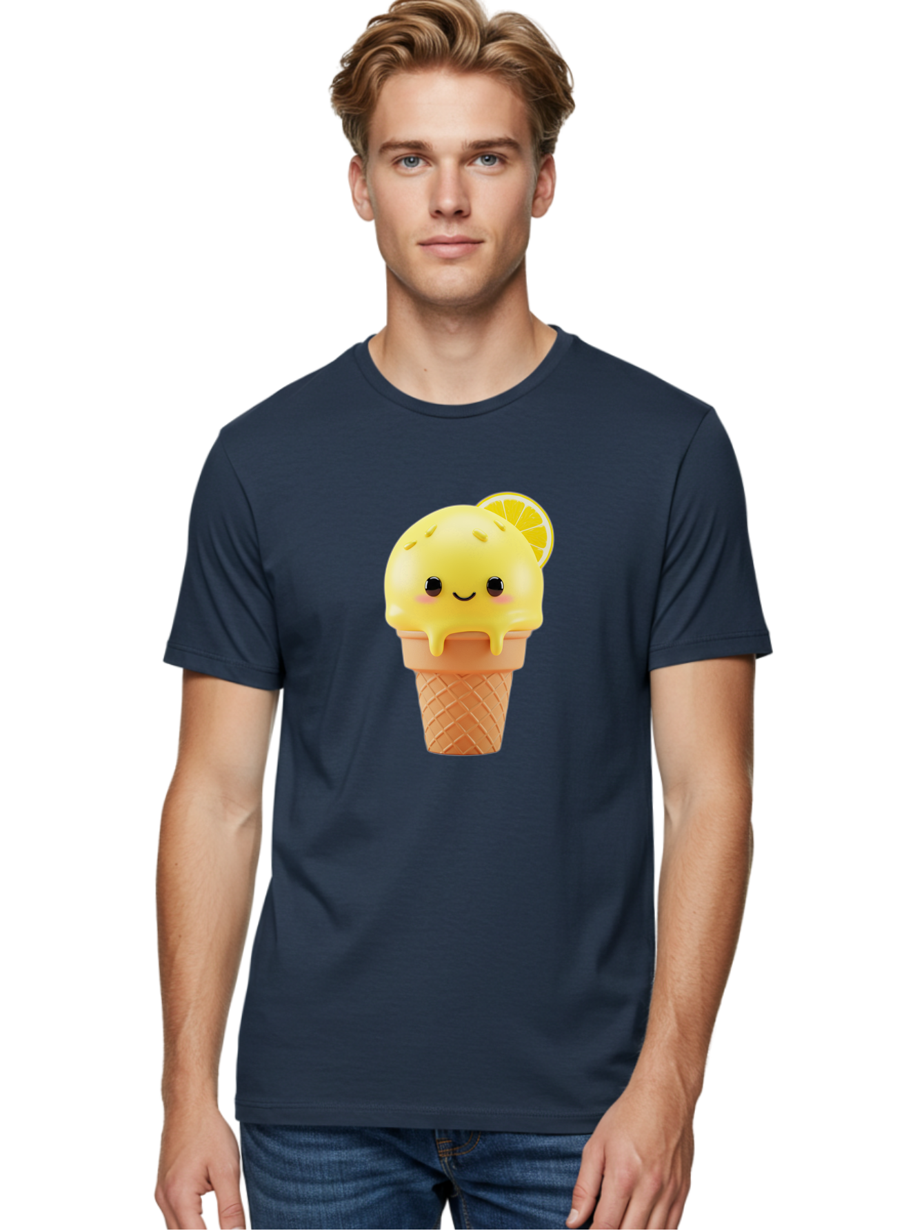 Lemon-Ice-Cream-Cone Men'S Graphic Tee, 100% Cotton, Comfortable Casual Summer Wear, Machine Washable, Vintage Camera, Old Camera, Antique Camera, Black Camera, Classic Photography, Photography Equipment, Nostalgic Device, Film Camera, Baj564