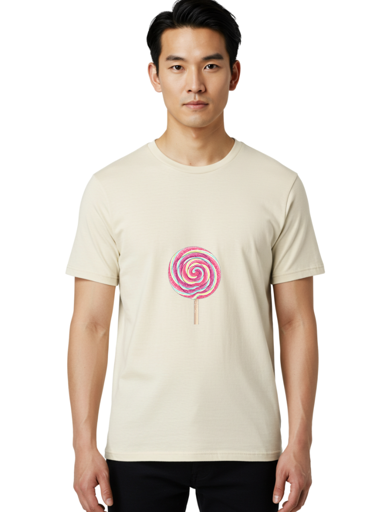 Lollipop Men'S Graphic Tee, 100% Cotton, Comfortable Casual Summer Wear, Machine Washable, Vintage Camera, Old Camera, Antique Camera, Black Camera, Classic Photography, Photography Equipment, Nostalgic Device, Film Camera, Camera Art Baj565