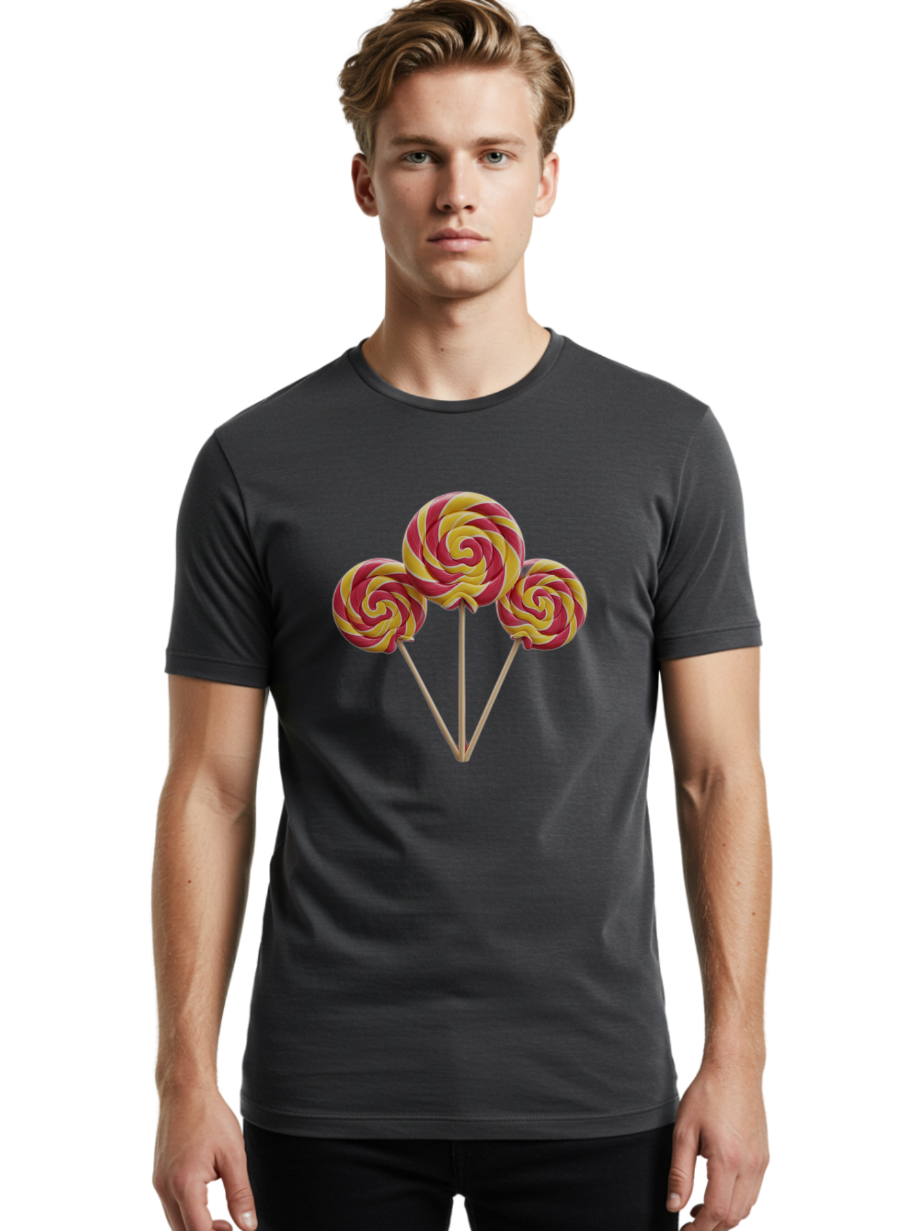 Lollipops Men'S Graphic Tee, 100% Cotton, Comfortable Casual Summer Wear, Machine Washable, Vintage Camera, Old Camera, Antique Camera, Black Camera, Classic Photography, Photography Equipment, Nostalgic Device, Film Camera, Camera Art Baj566