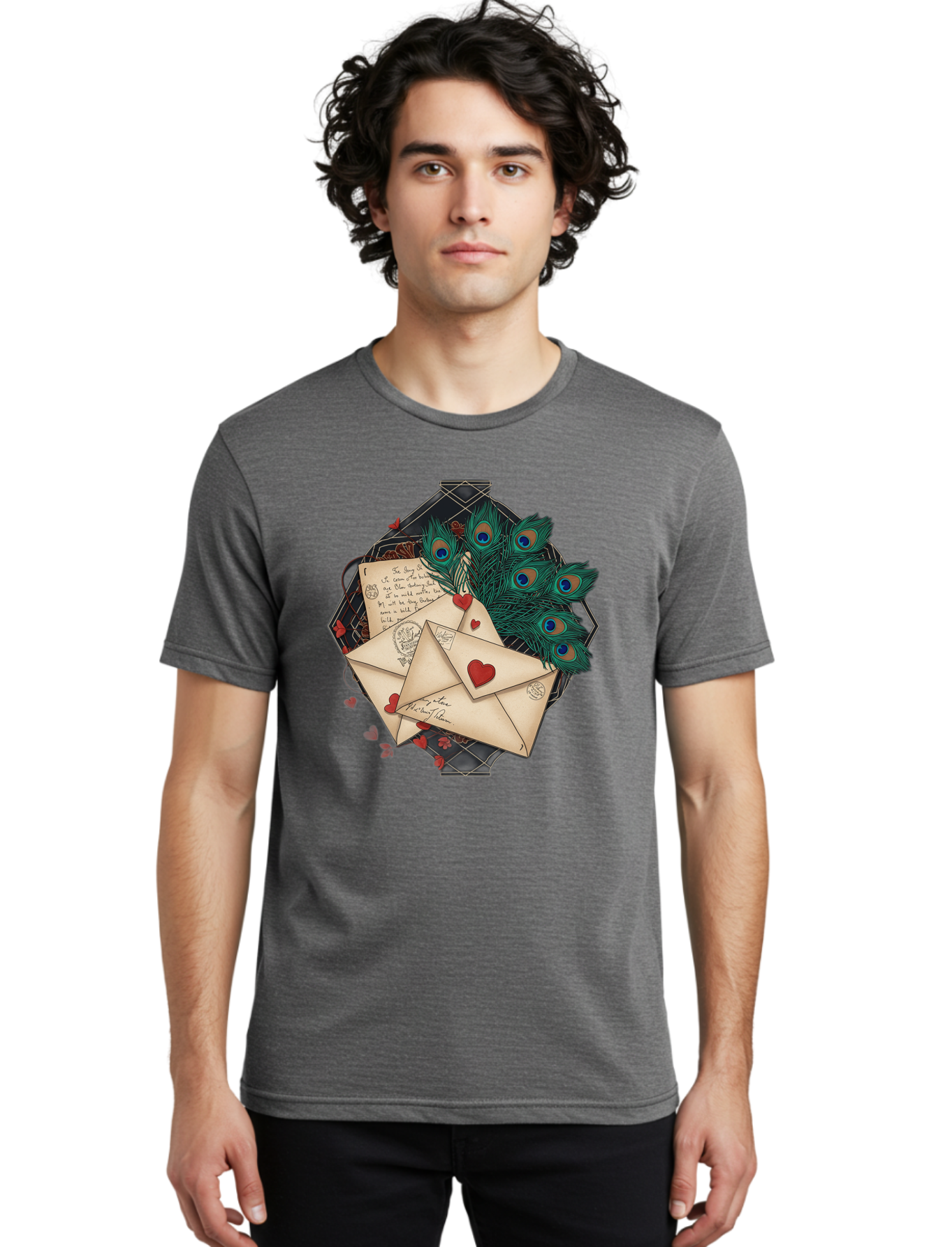 Love-Letters-2 Men'S Graphic Tee, 100% Cotton, Comfortable Casual Summer Wear, Machine Washable, Vintage Camera, Old Camera, Antique Camera, Black Camera, Classic Photography, Photography Equipment, Nostalgic Device, Film Camera, Camera Art Baj569