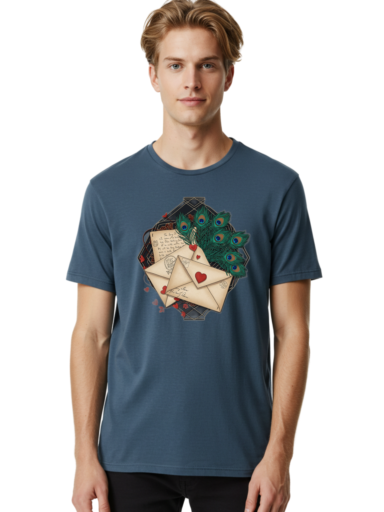 Love-Letters-2 Men'S Graphic Tee, 100% Cotton, Comfortable Casual Summer Wear, Machine Washable, Vintage Camera, Old Camera, Antique Camera, Black Camera, Classic Photography, Photography Equipment, Nostalgic Device, Film Camera, Camera Art Baj569