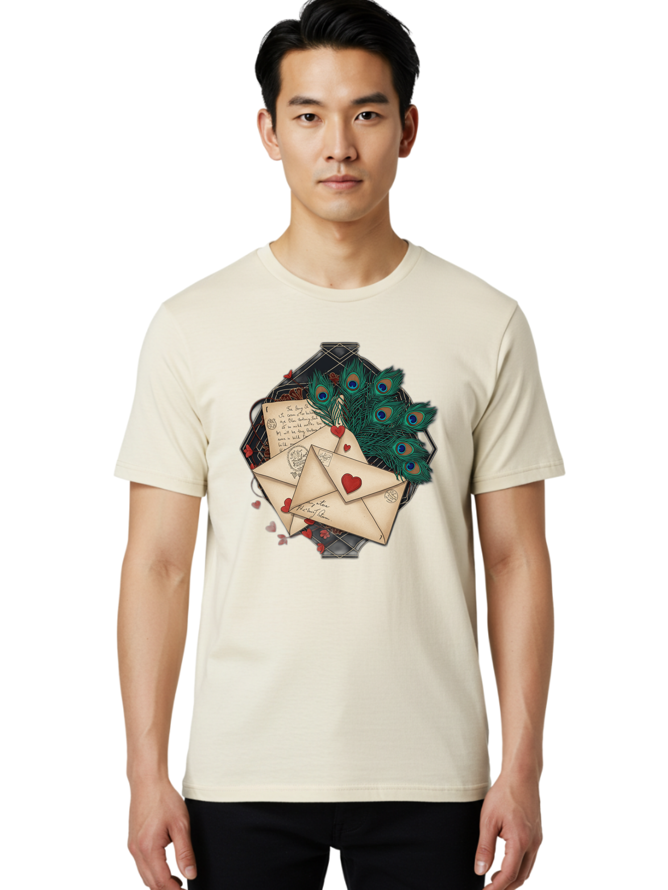 Love-Letters-2 Men'S Graphic Tee, 100% Cotton, Comfortable Casual Summer Wear, Machine Washable, Vintage Camera, Old Camera, Antique Camera, Black Camera, Classic Photography, Photography Equipment, Nostalgic Device, Film Camera, Camera Art Baj569